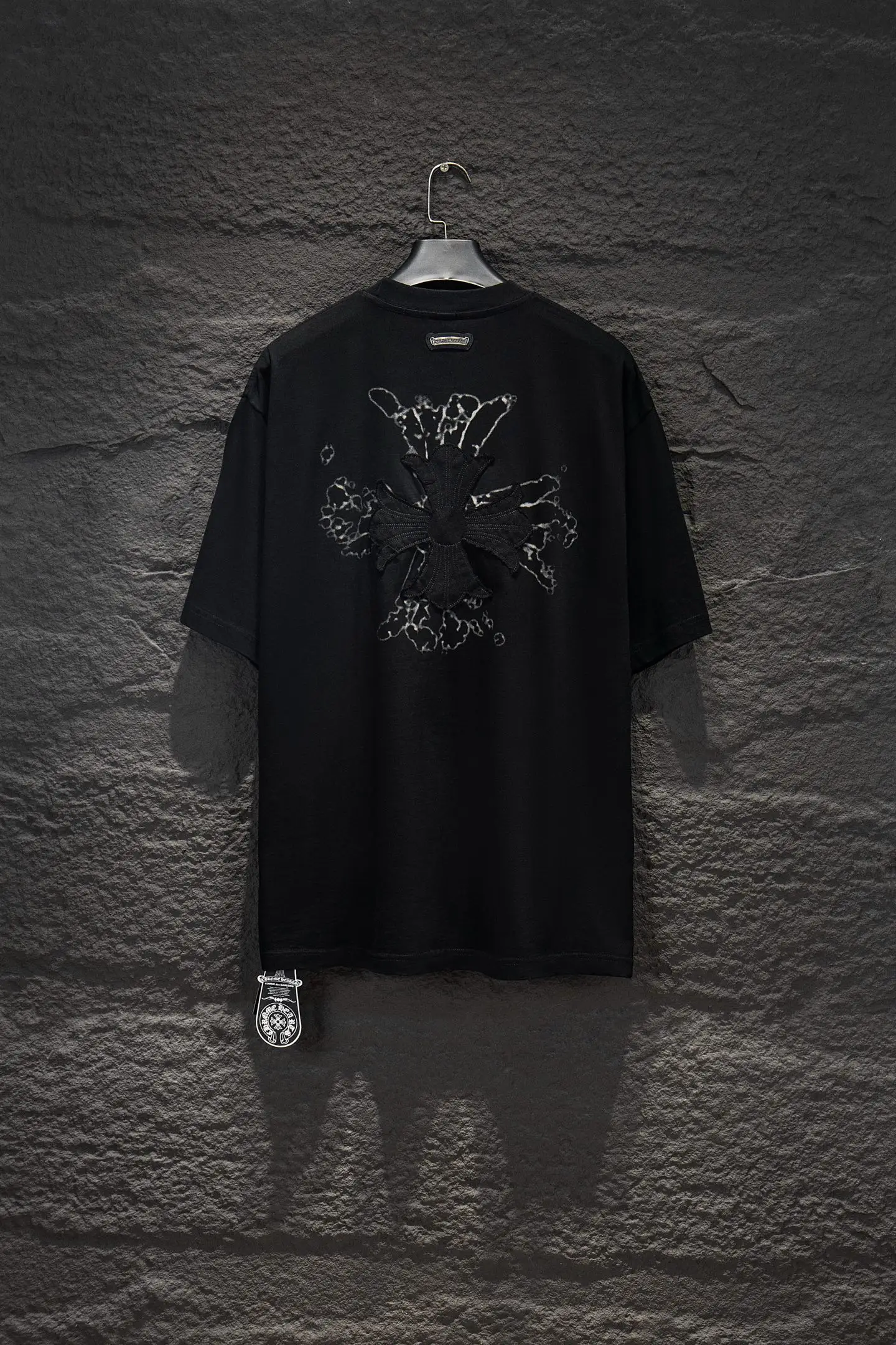 Oversized Embroidered Cotton T-Shirt D12915345 — view 2