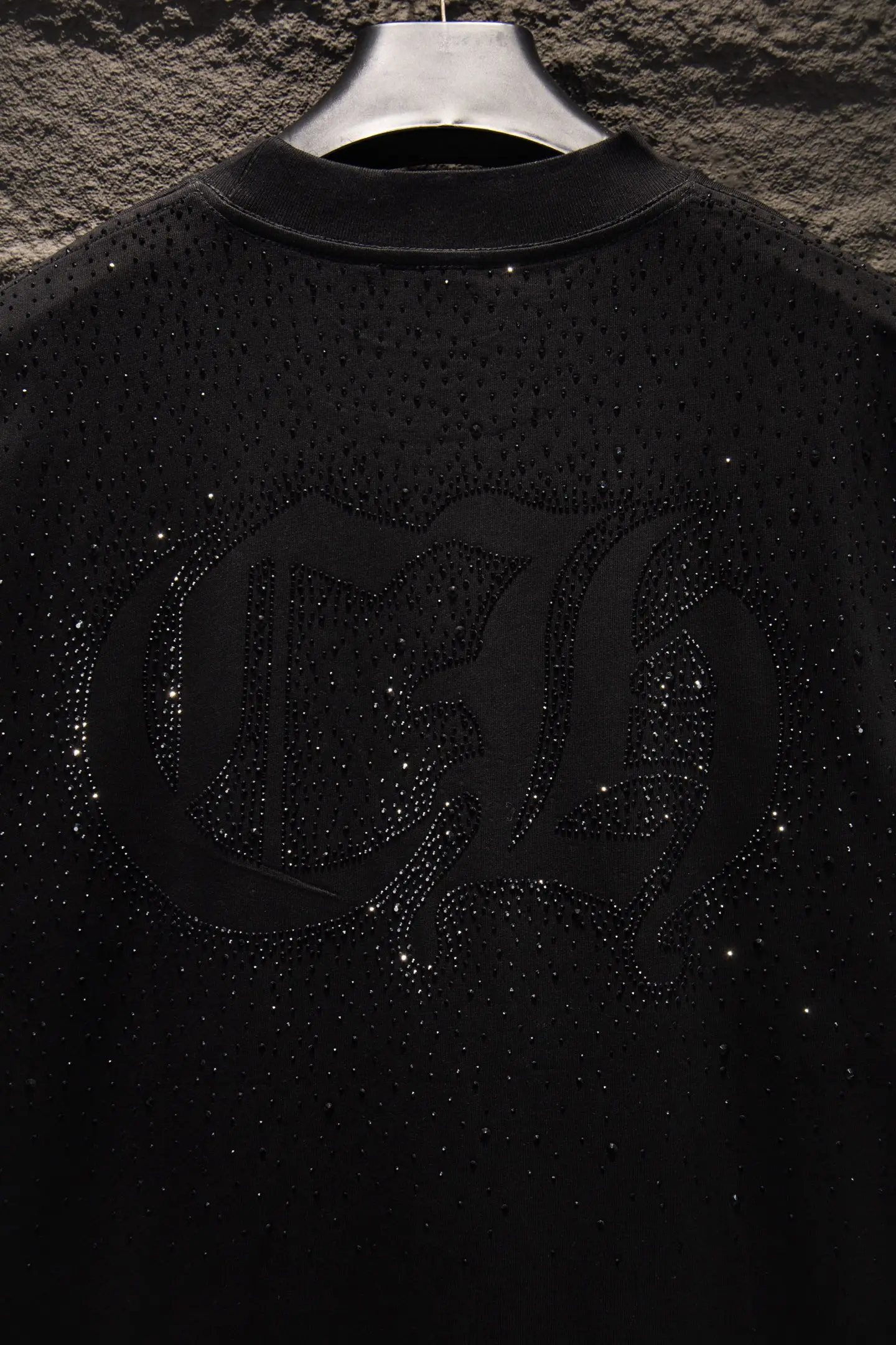 Rhinestone Embellished Oversized T-Shirt D13515341 — view 5