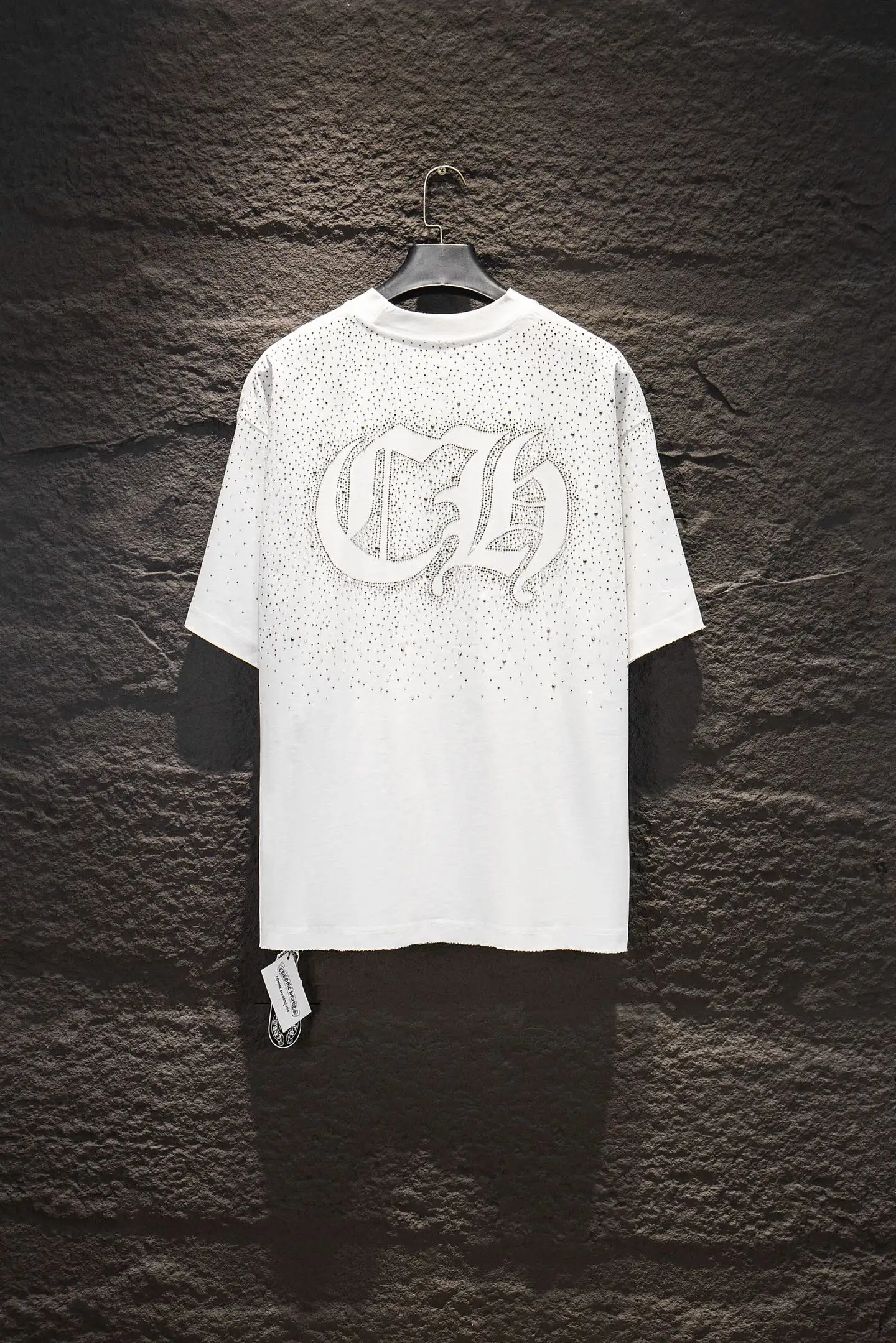 Rhinestone Embellished Oversized T-Shirt D13515340 — view 2