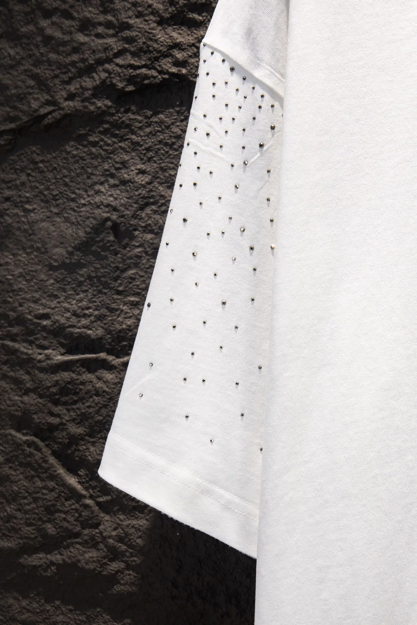 Rhinestone Embellished Oversized T-Shirt D13515340 — view 7