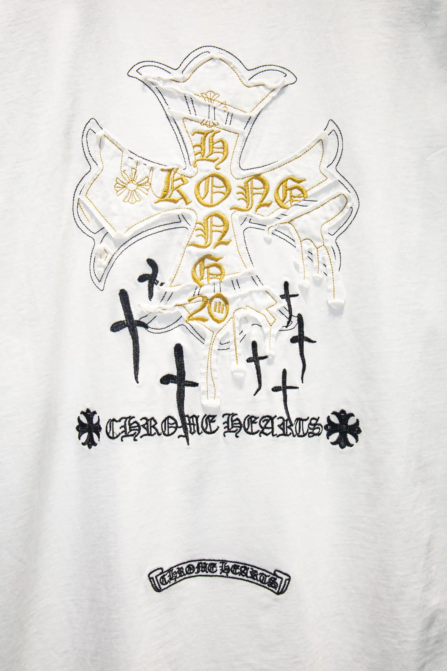 Embroidered Patch Oversized Cotton T-Shirt D14515336 — view 5