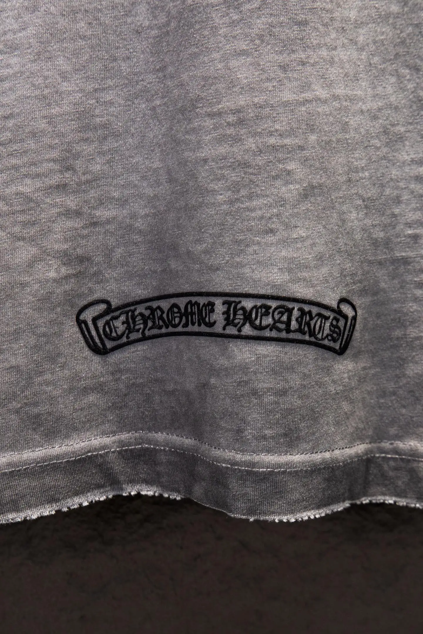 Logo-Flocked Acid-Wash Oversized T-Shirt D13515498 — view 6