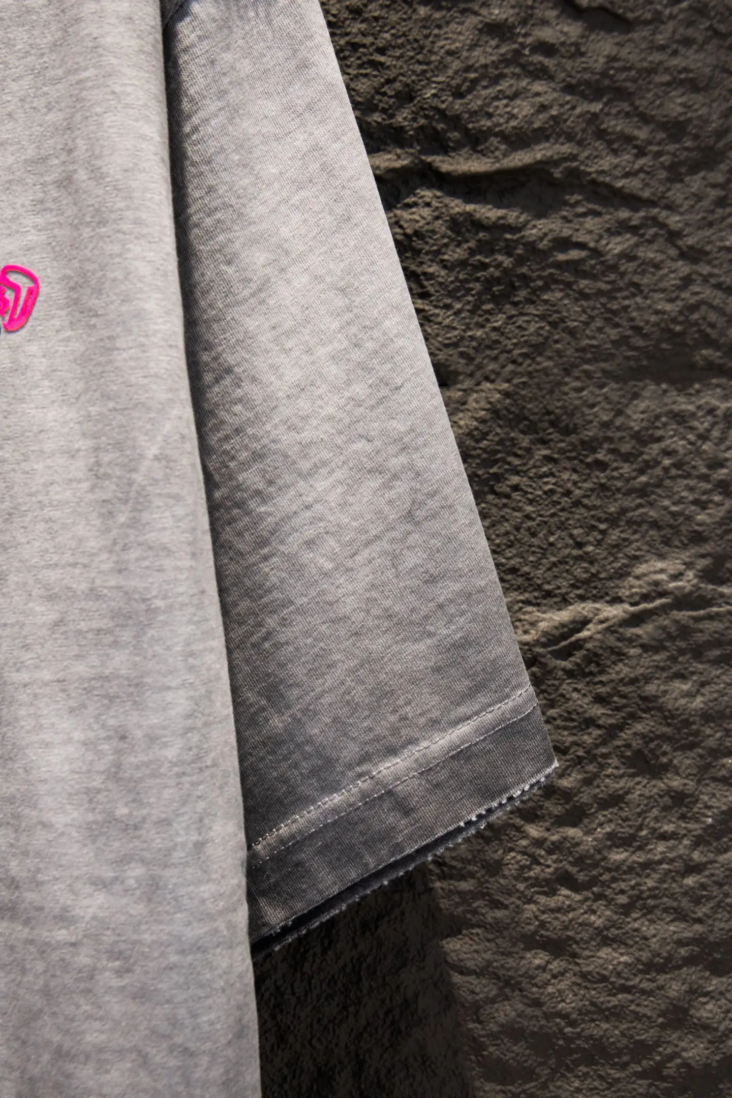 Logo-Flocked Acid-Wash Oversized T-Shirt D13515498 — view 8