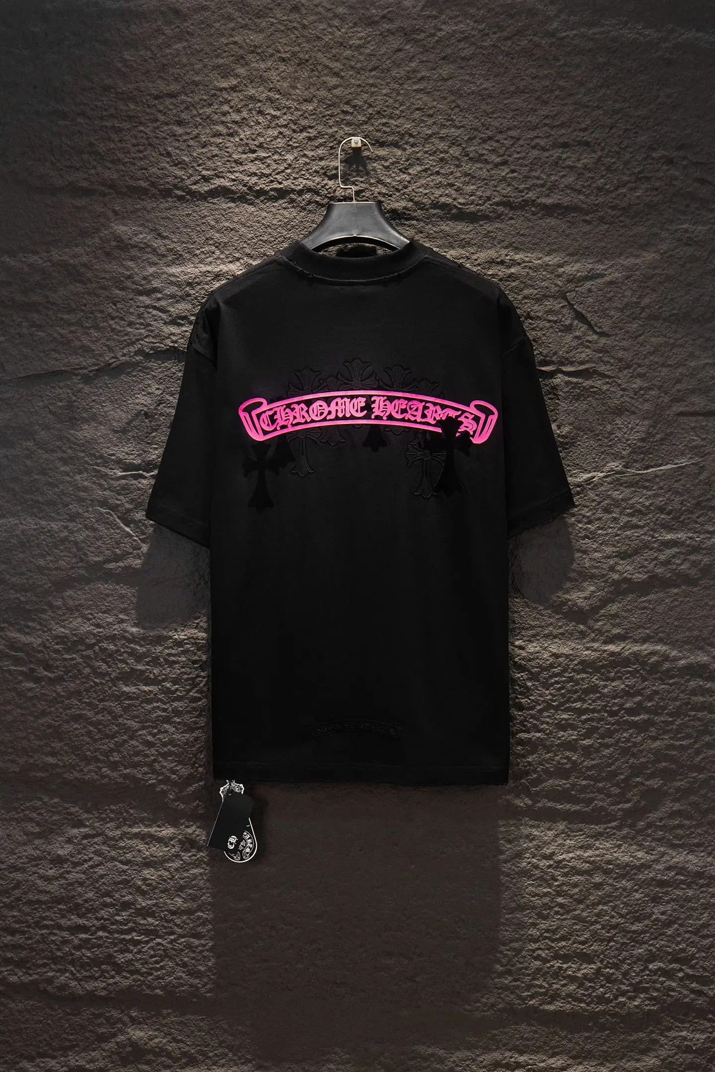 Logo-Flocked Oversized Cotton T-Shirt D13515499 — view 2