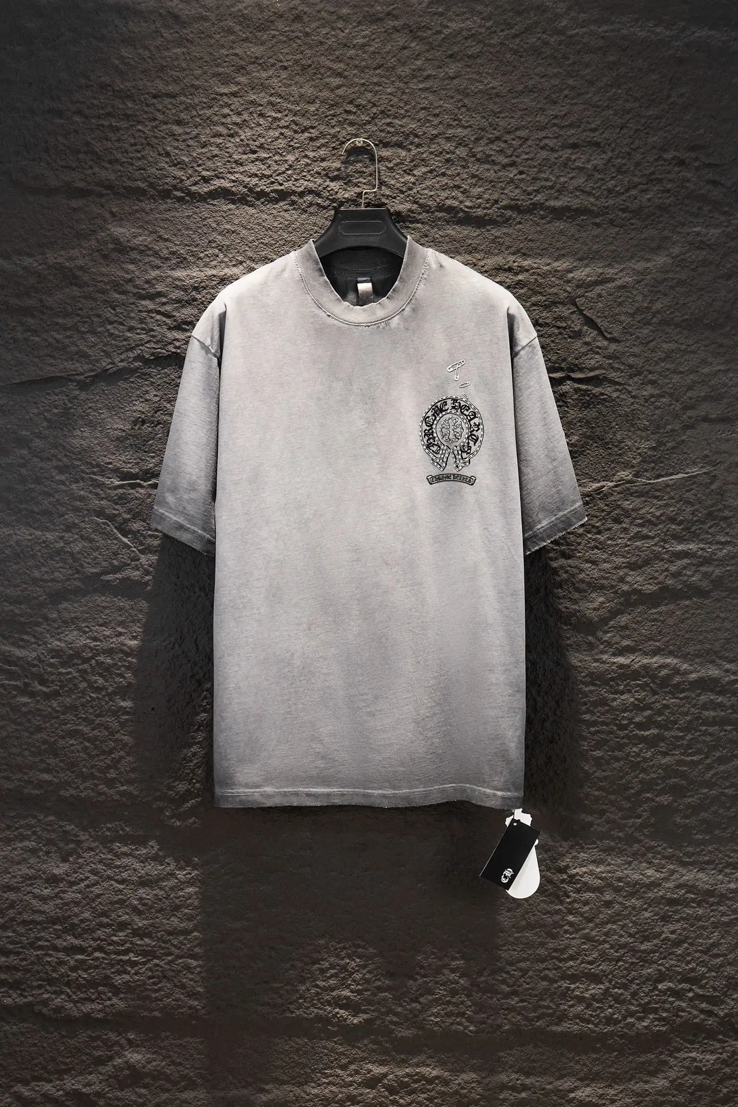 Oversized Faded Logo Cotton T-Shirt D14515494