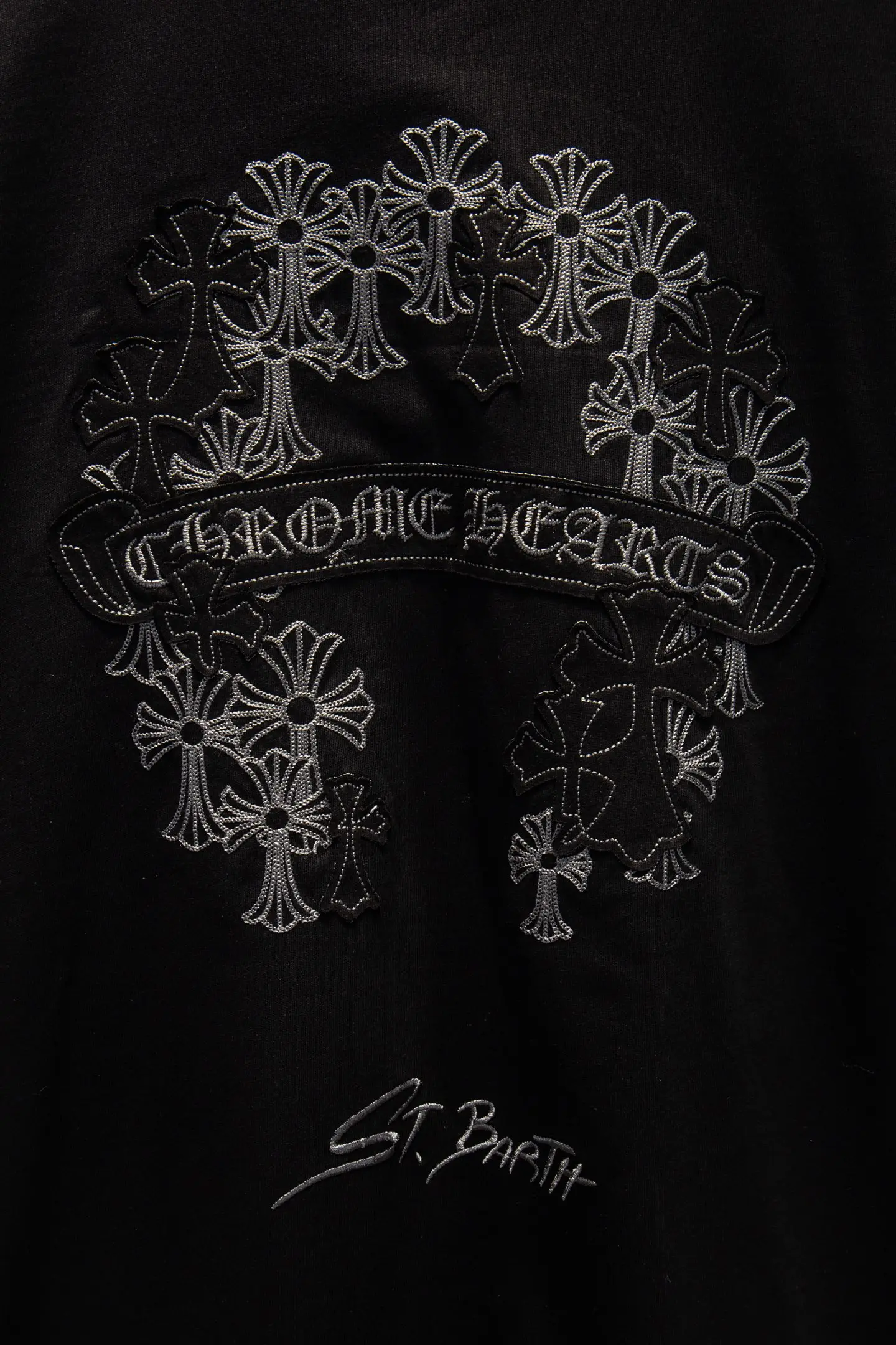 Embroidered Patch Oversized Cotton T-Shirt D14515493 — view 5