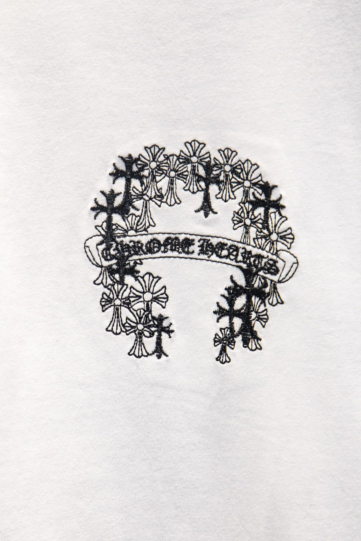 Distressed Embroidered Oversized Cotton T-Shirt D14515492 — view 4