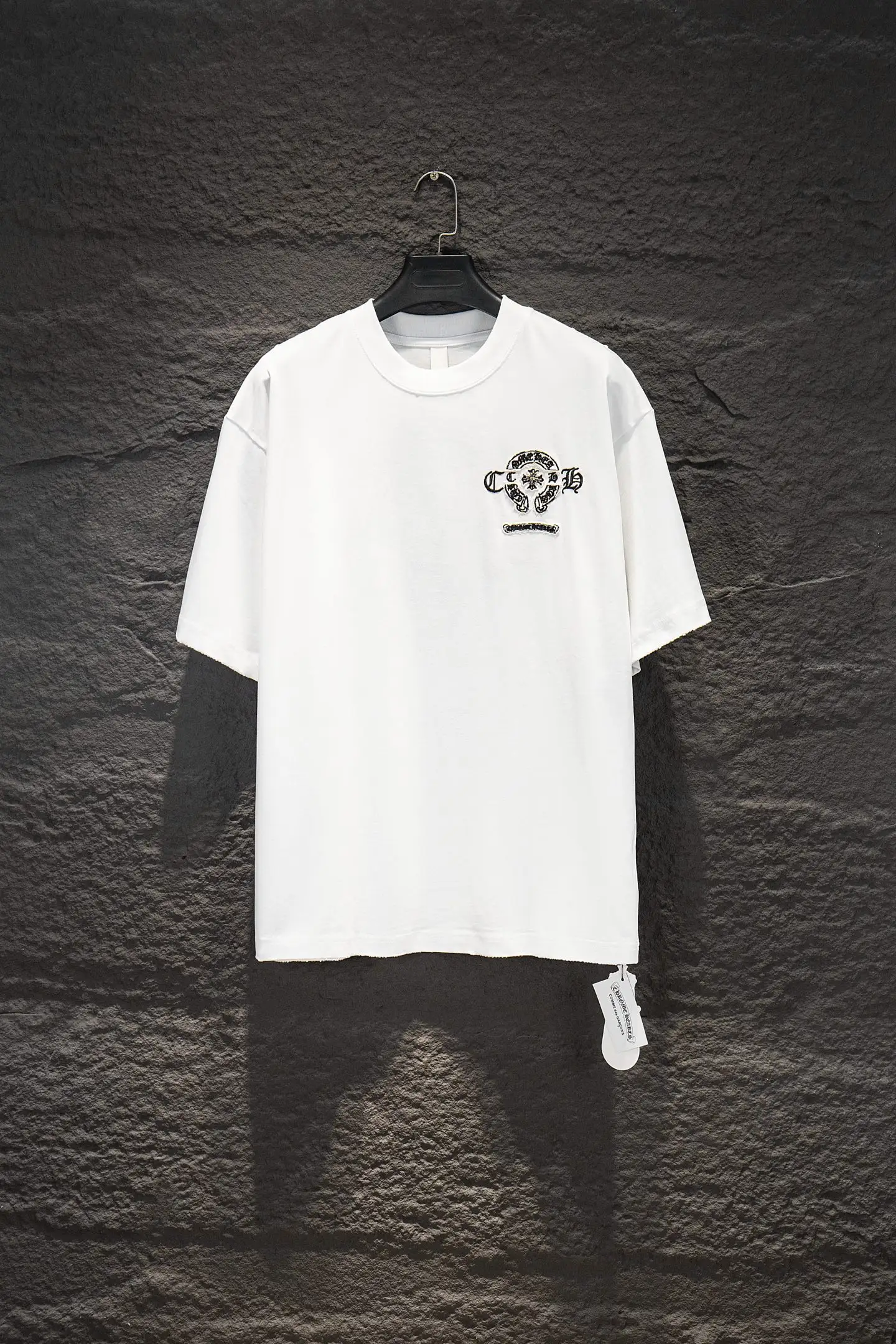 Oversized Embroidered Cotton T-Shirt D14515486