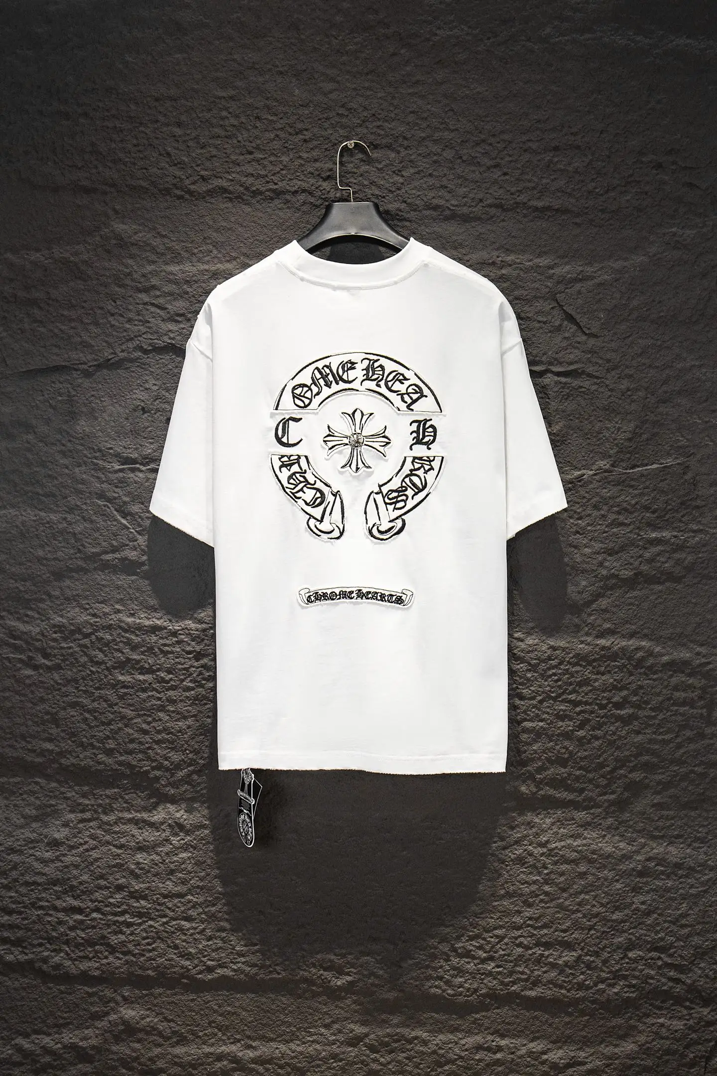 Oversized Embroidered Cotton T-Shirt D14515486 — view 2