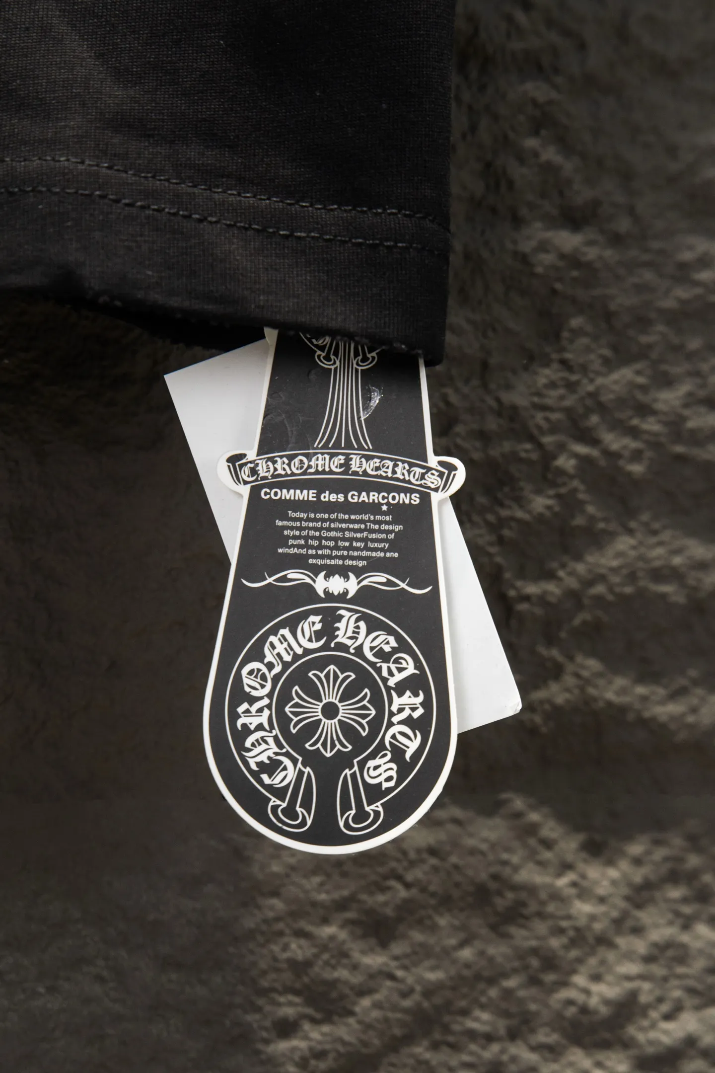 Embroidered Leather Patch Oversized T-Shirt D13515484 — view 8