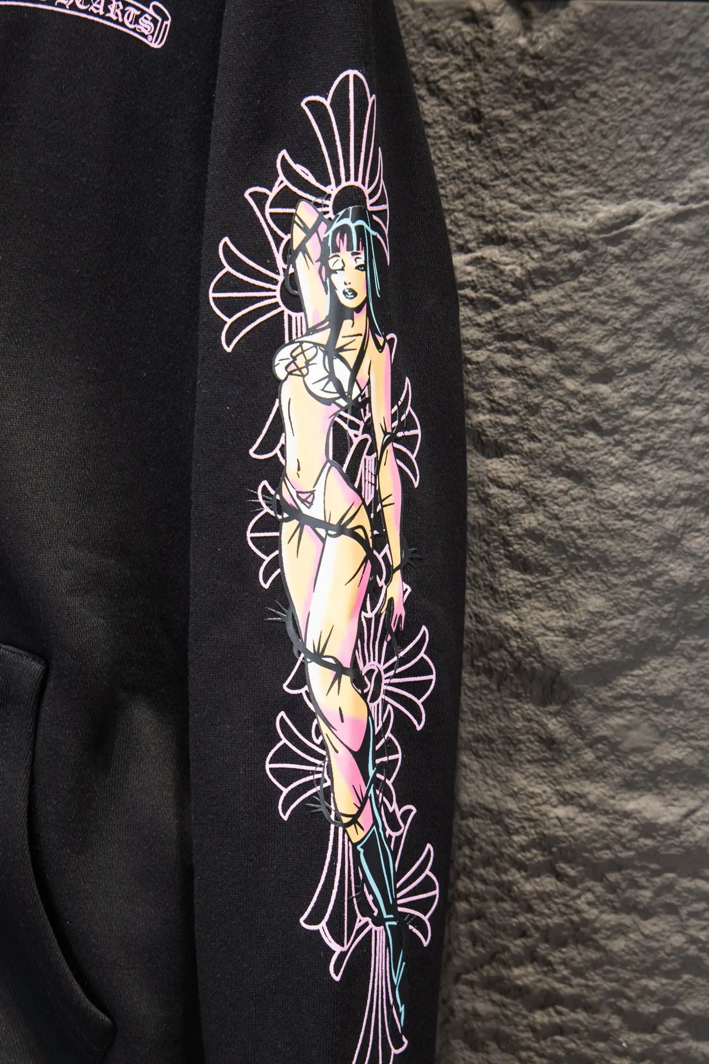 Logo-Print Cotton-Fleece Zip-Up Hoodie D22924242 — view 7