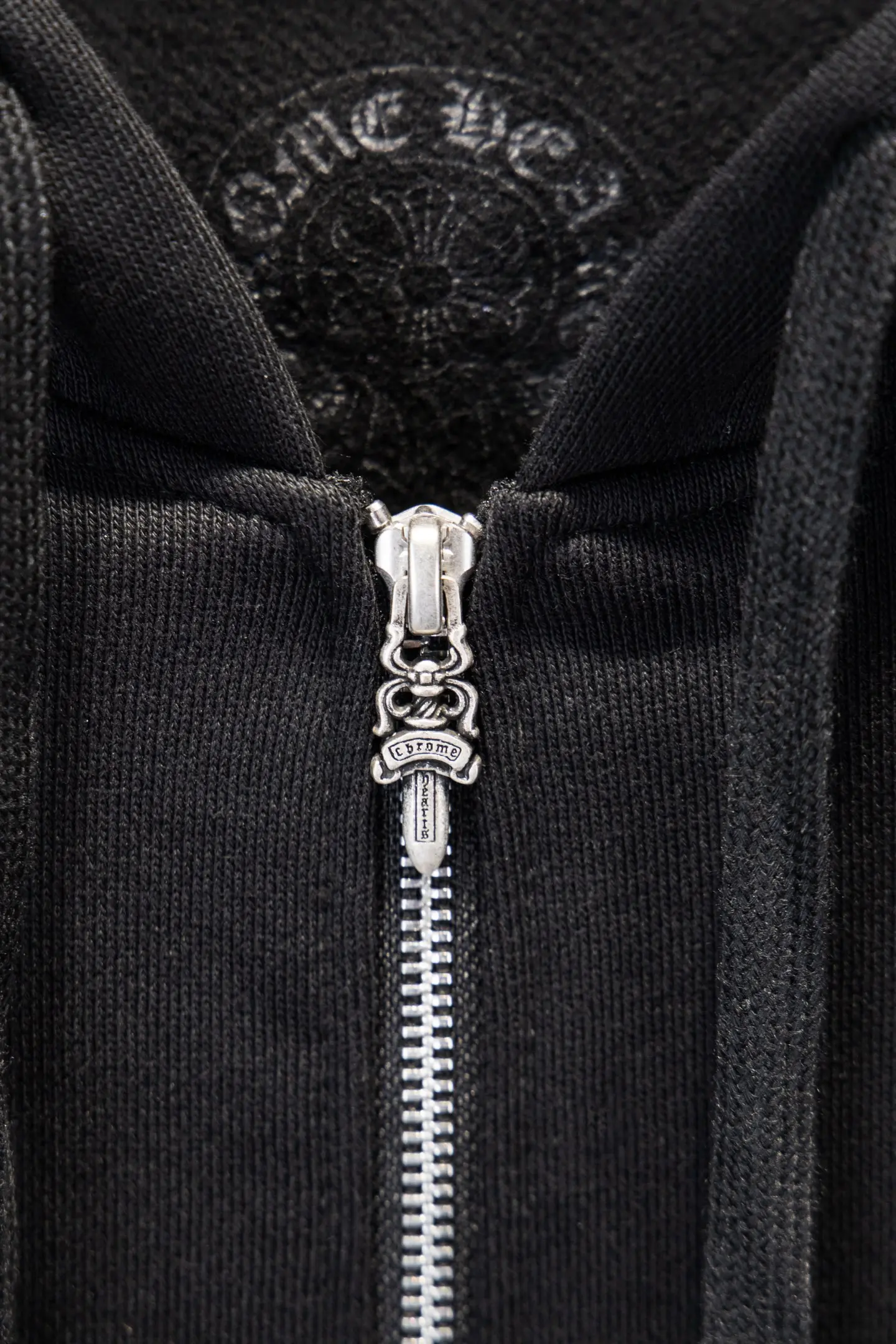 Logo-Print Cotton-Fleece Zip-Up Hoodie D22924242 — view 9