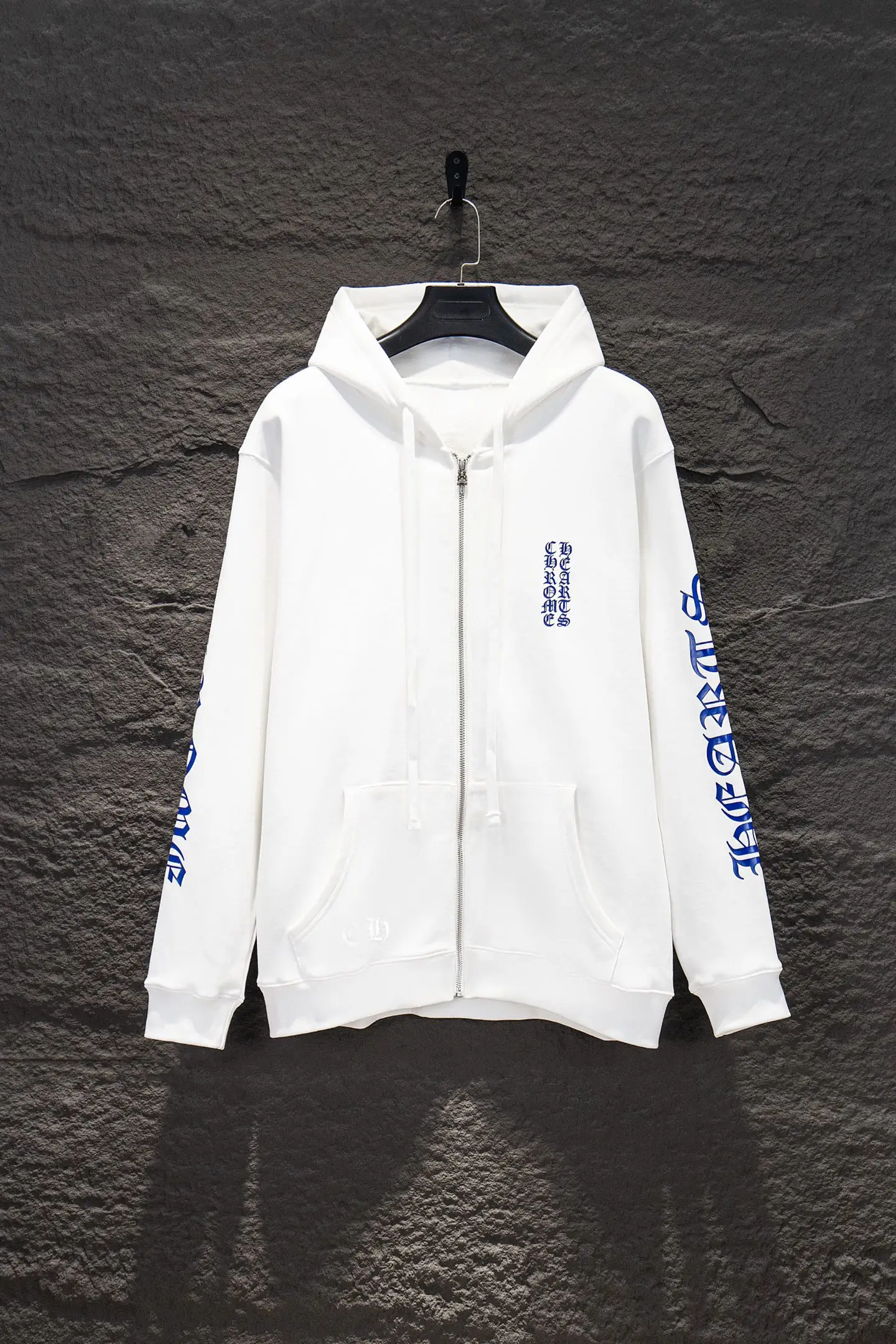 Logo-Print Cotton-Fleece Zip-Up Hoodie D22924216