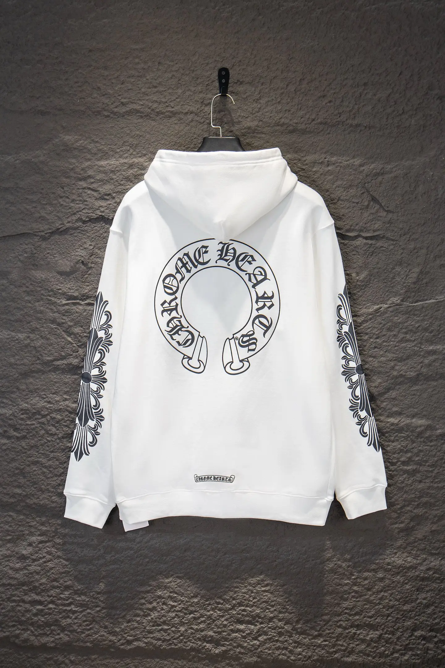 Logo-Print Cotton-Fleece Zip-Up Hoodie D22924247 — view 2