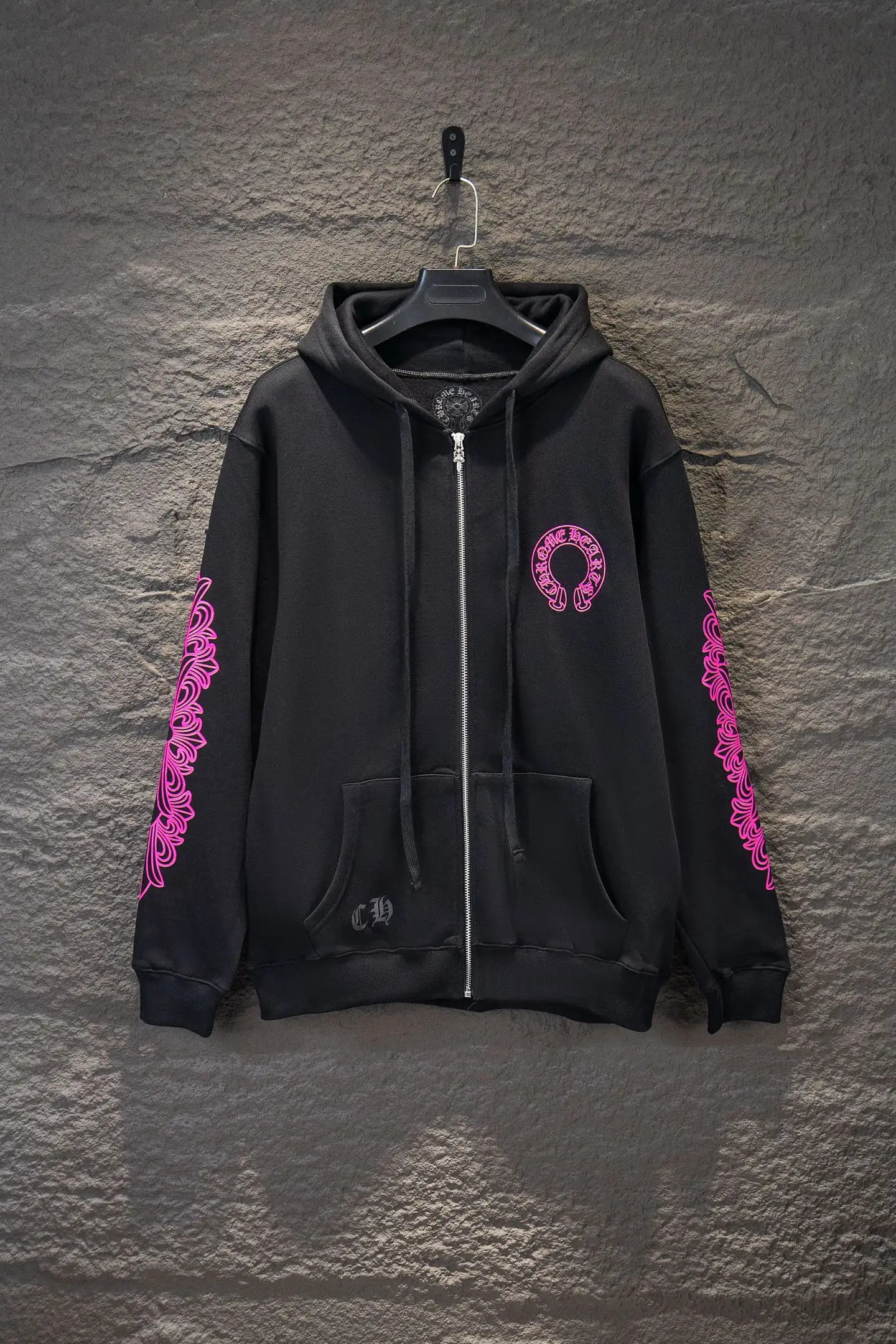 Logo-Print Cotton-Fleece Zip-Up Hoodie D22924244