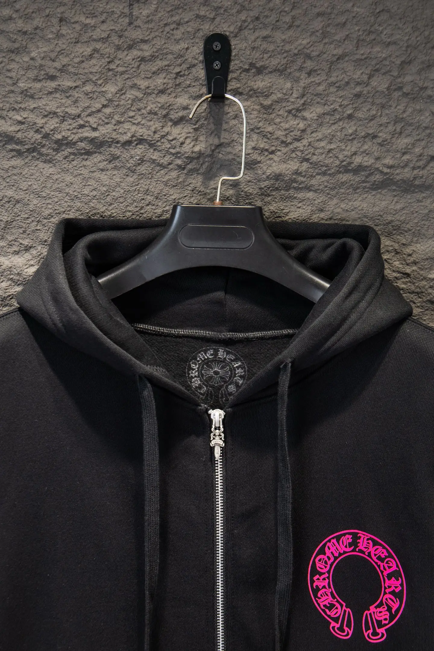 Logo-Print Cotton-Fleece Zip-Up Hoodie D22924244 — view 3