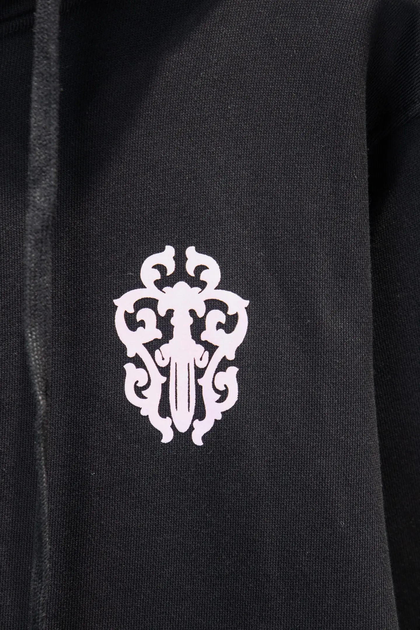 Graphic Print Zip-Up Cotton Hoodie D22924241 — view 4