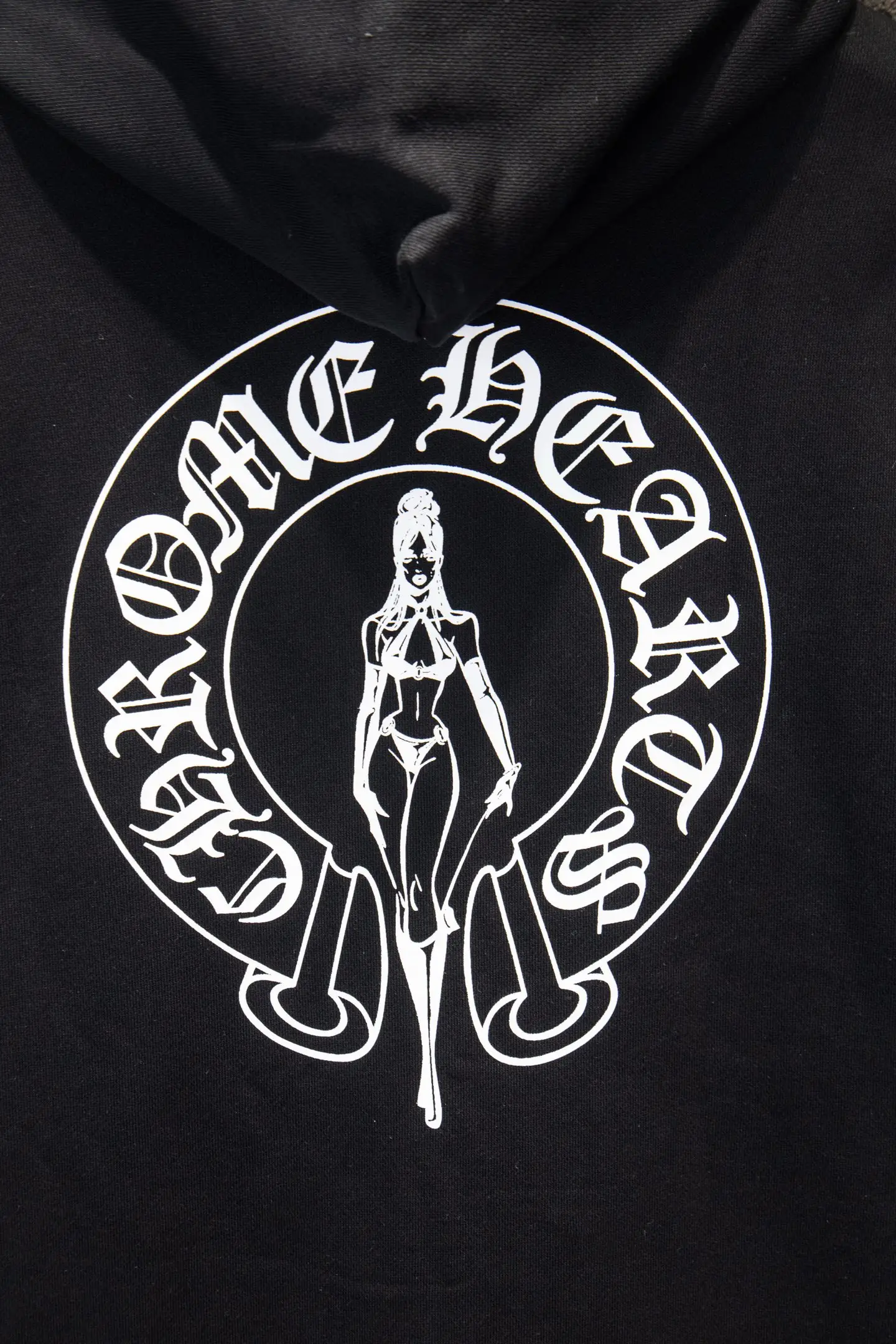 Graphic Print Zip-Up Cotton Hoodie D22924241 — view 6
