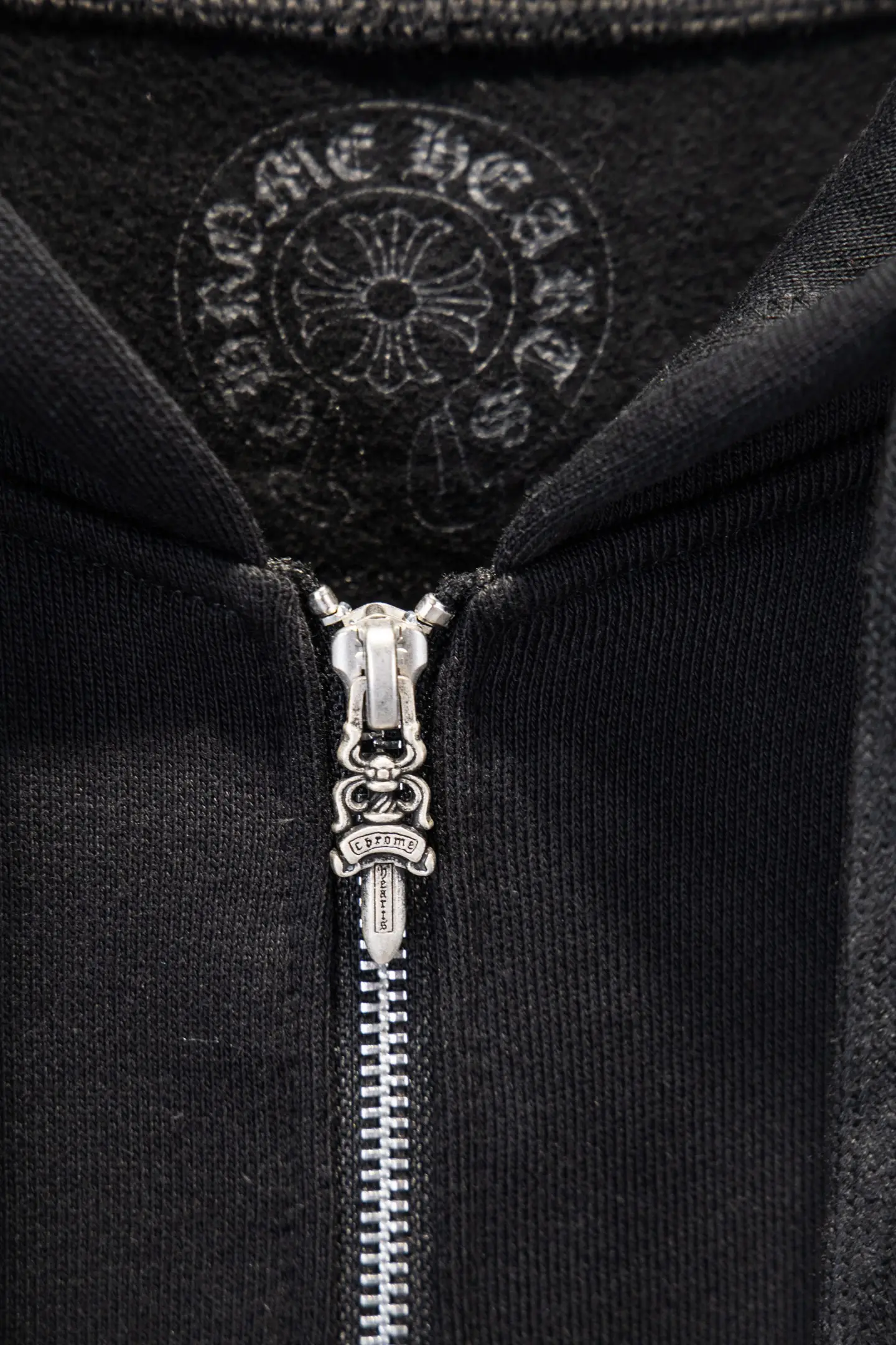 Graphic Print Zip-Up Cotton Hoodie D22924241 — view 11