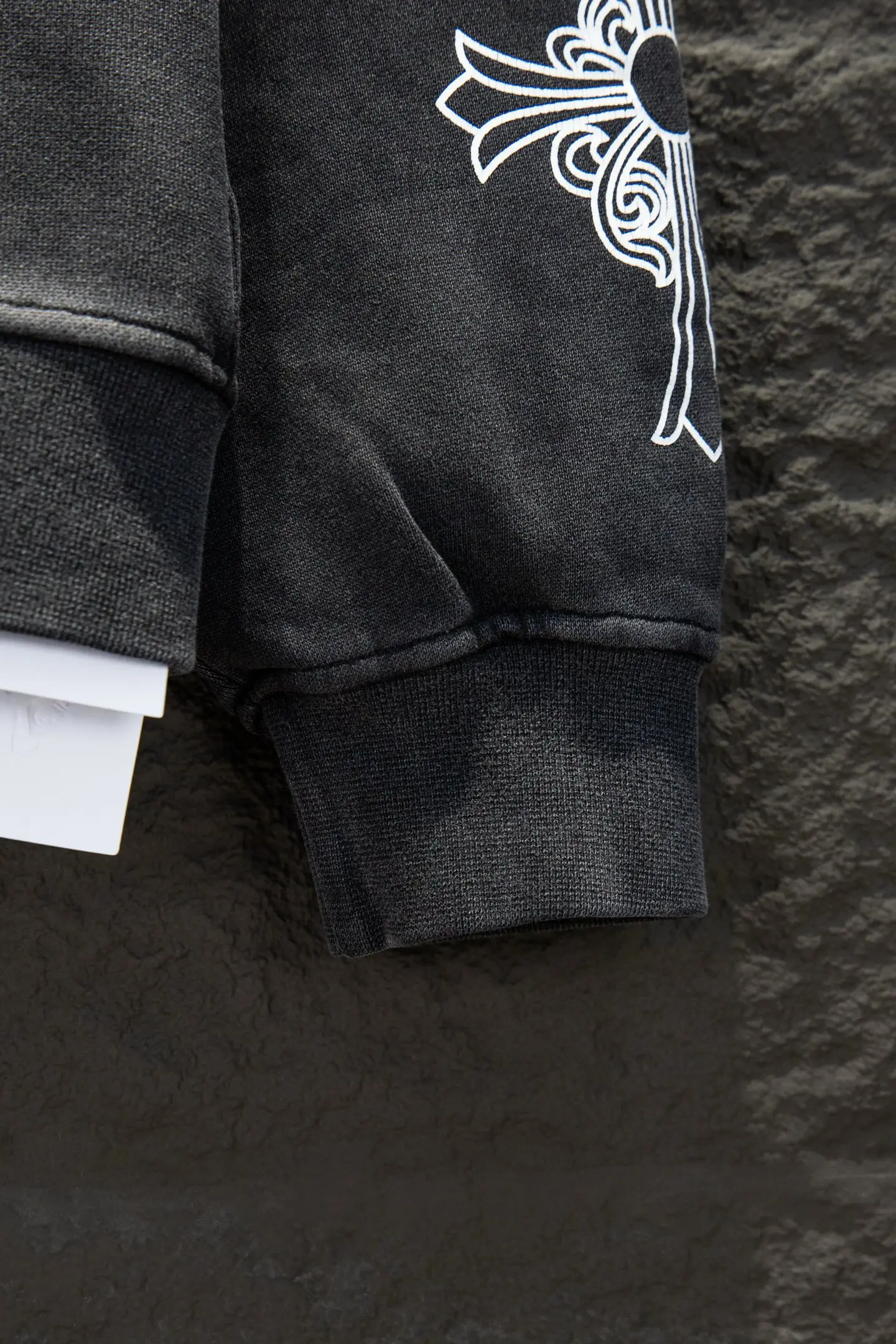 Logo-Print Washed Cotton Zip-Up Hoodie D23524206 — view 7