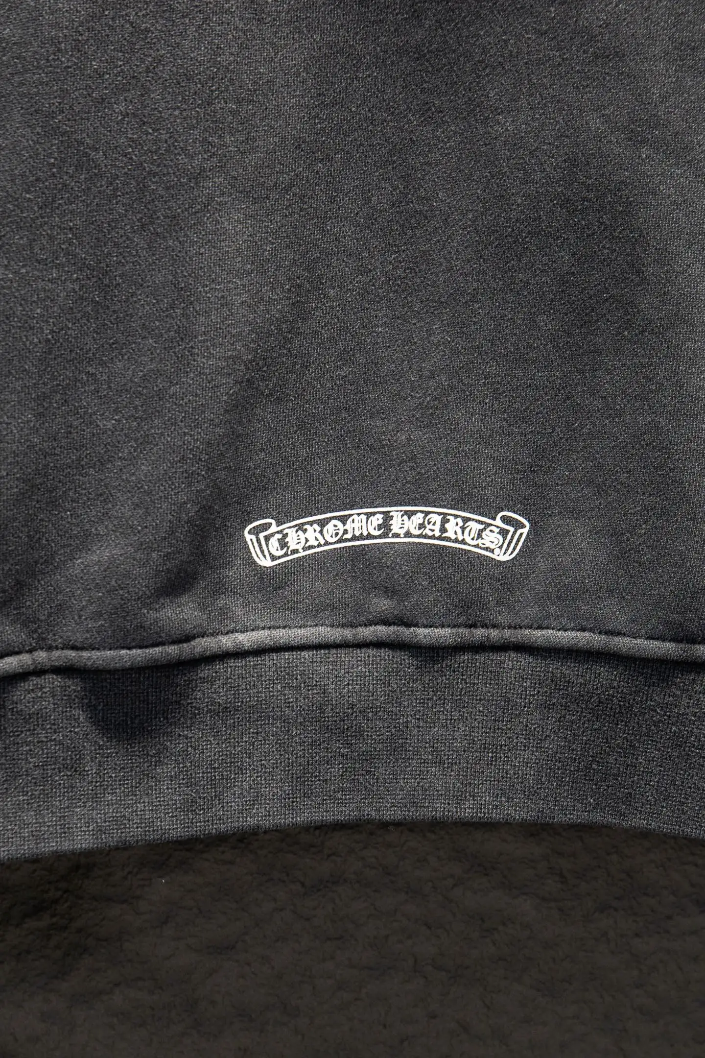 Logo-Print Washed Cotton Zip-Up Hoodie D23524206 — view 8