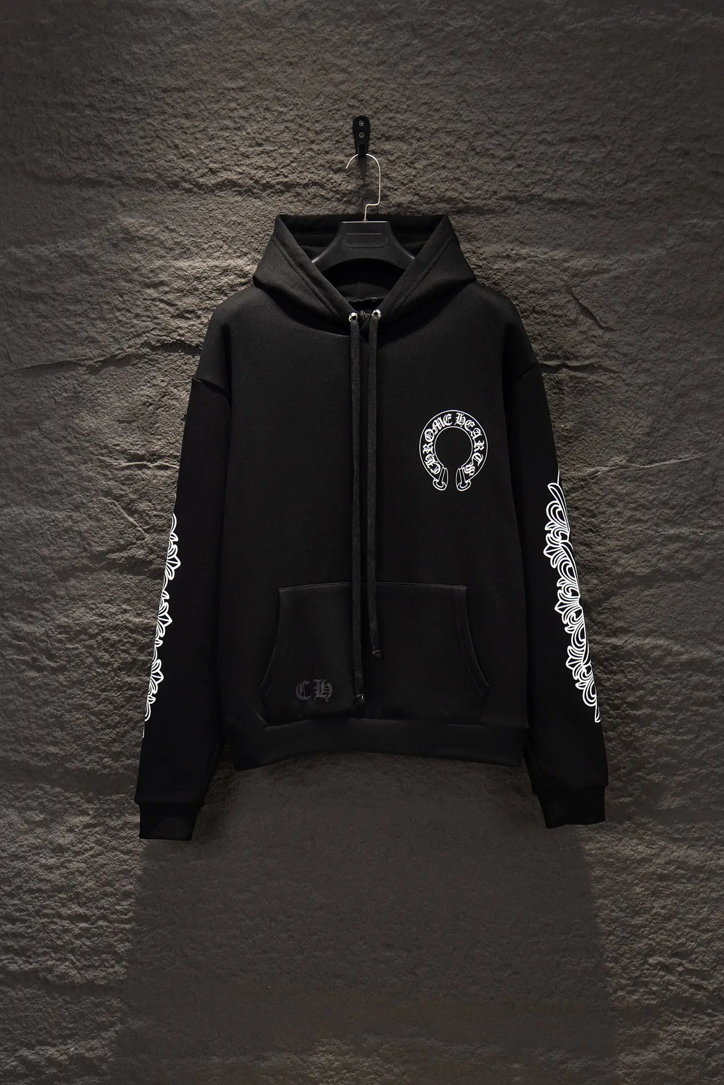 Logo Print Oversized Cotton Hoodie D20524239 — view 2