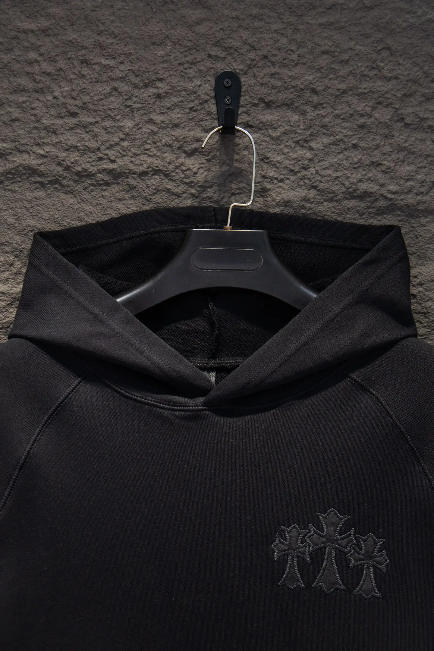 Embroidered Logo Oversized Cotton Hoodie D19524233 — view 3