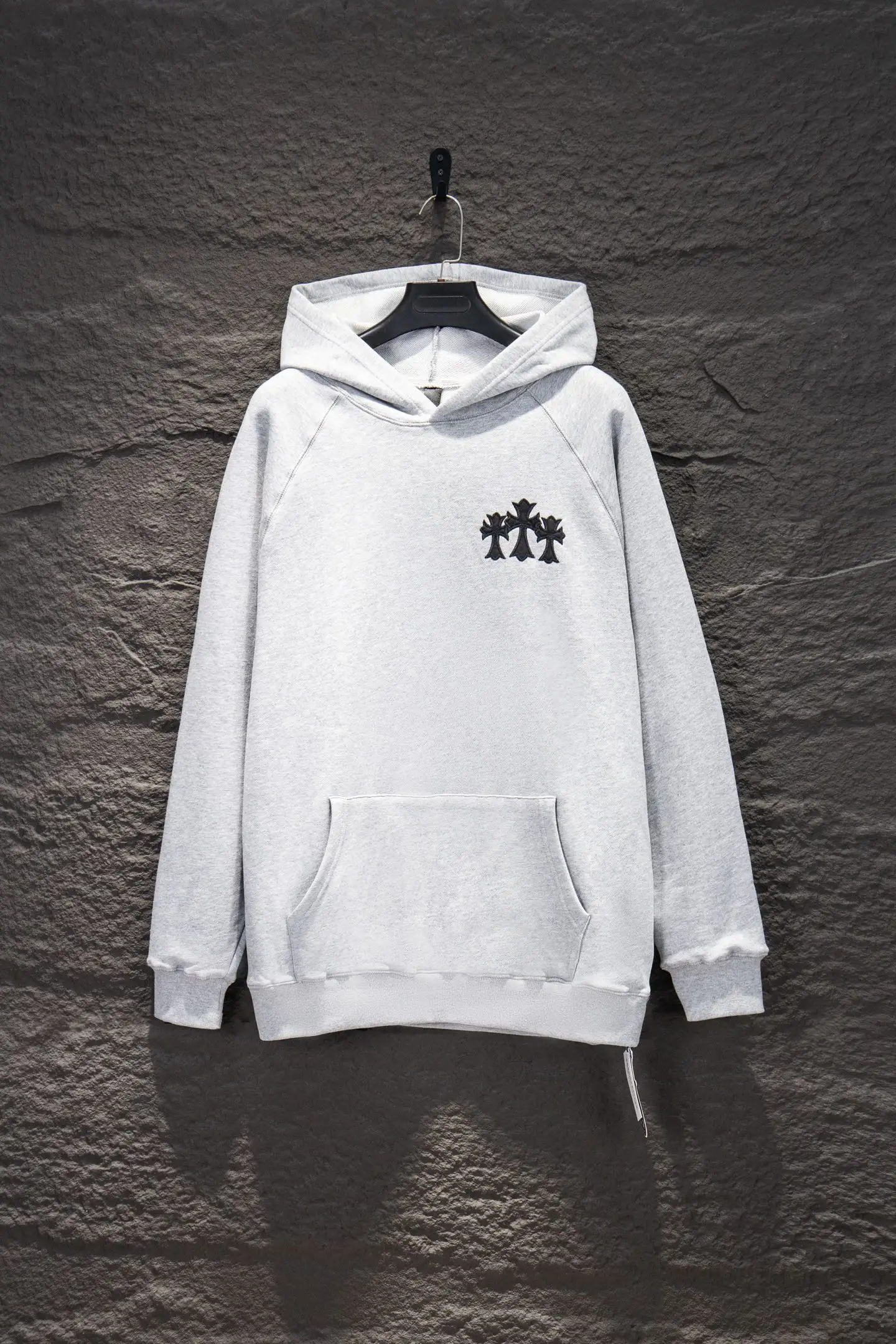 Embroidered Logo Oversized Cotton Hoodie D19524232