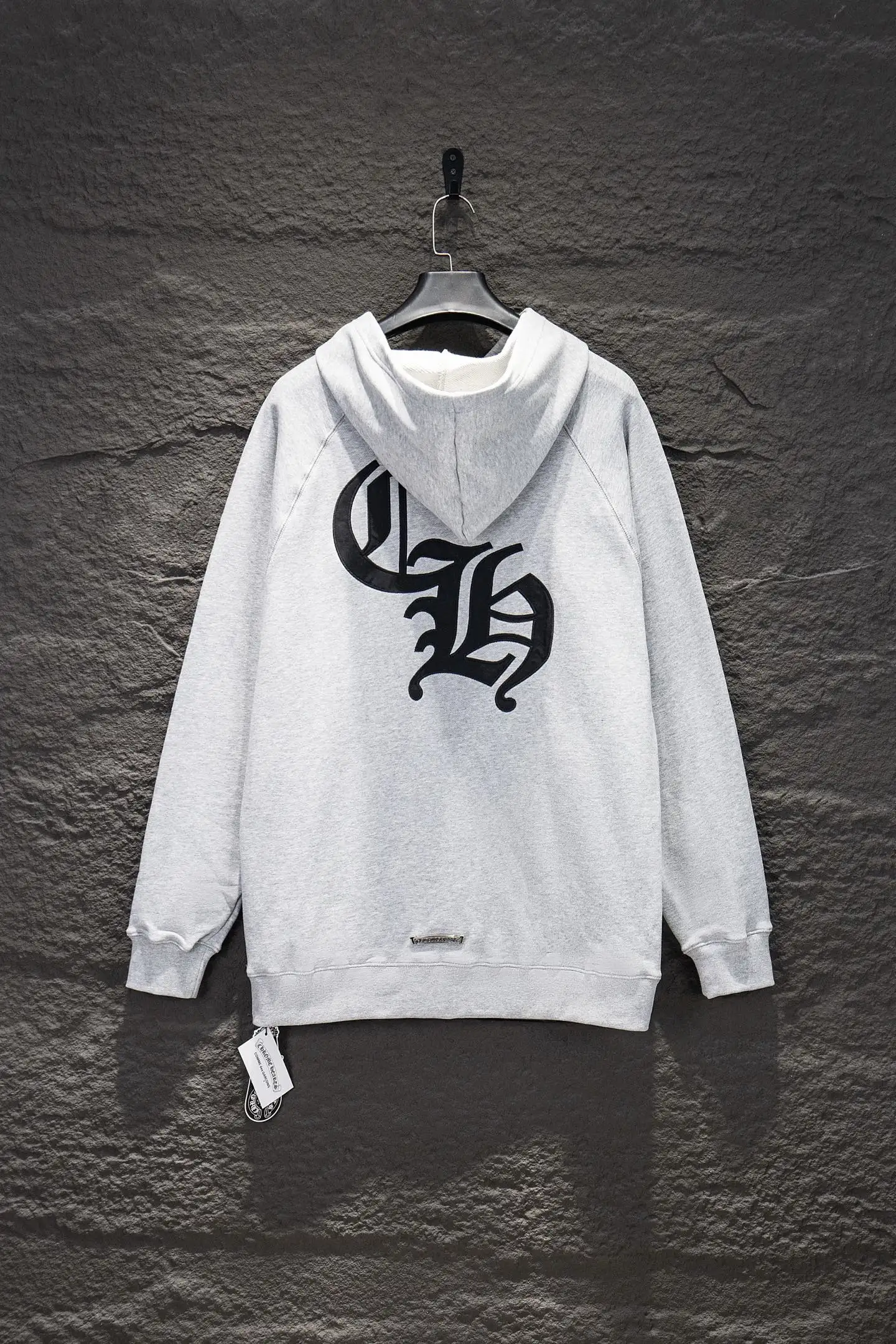 Embroidered Logo Oversized Cotton Hoodie D19524232 — view 2