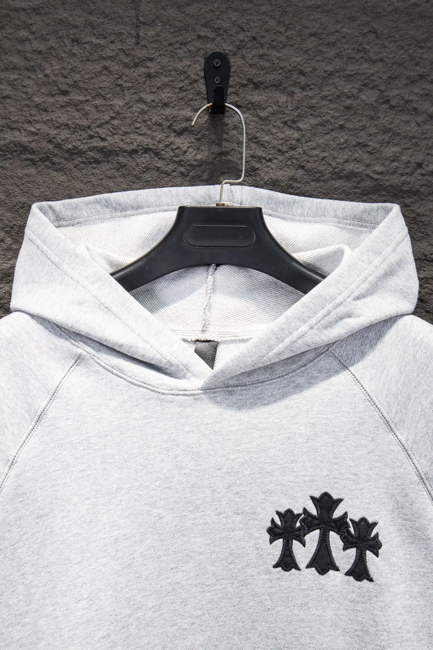 Embroidered Logo Oversized Cotton Hoodie D19524232 — view 3