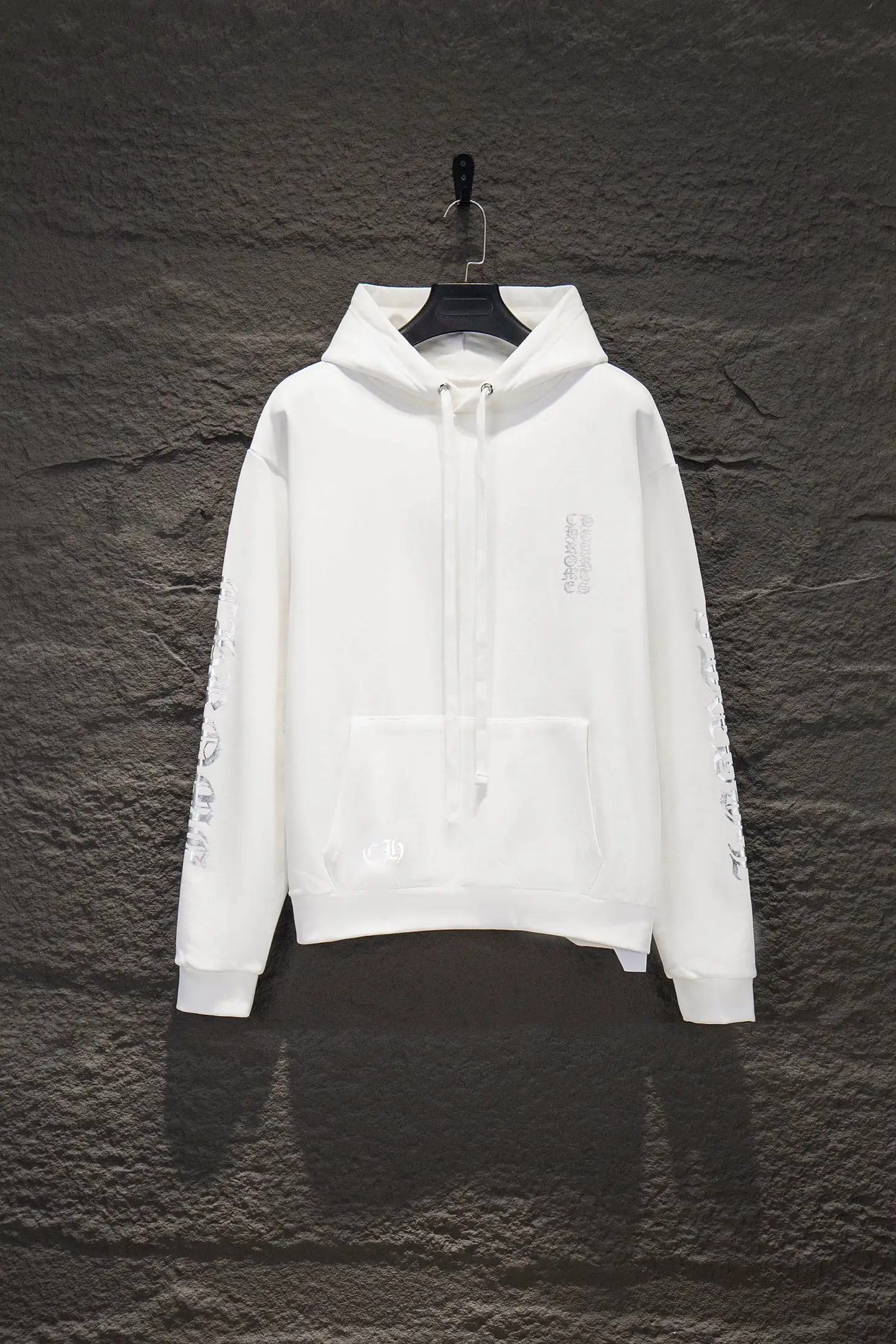 Logo Print Oversized Cotton Hoodie D20524218