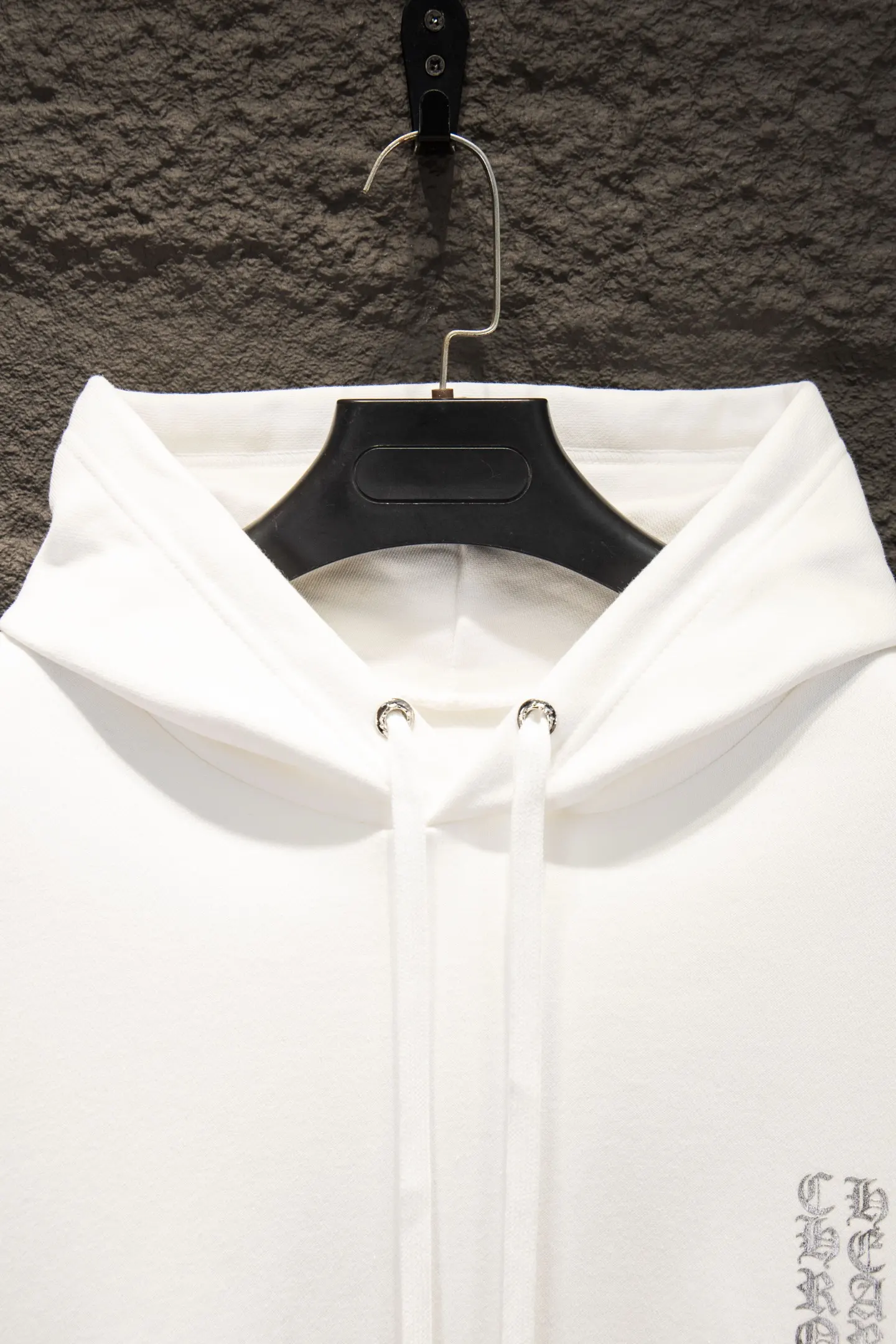 Logo Print Oversized Cotton Hoodie D20524218 — view 3