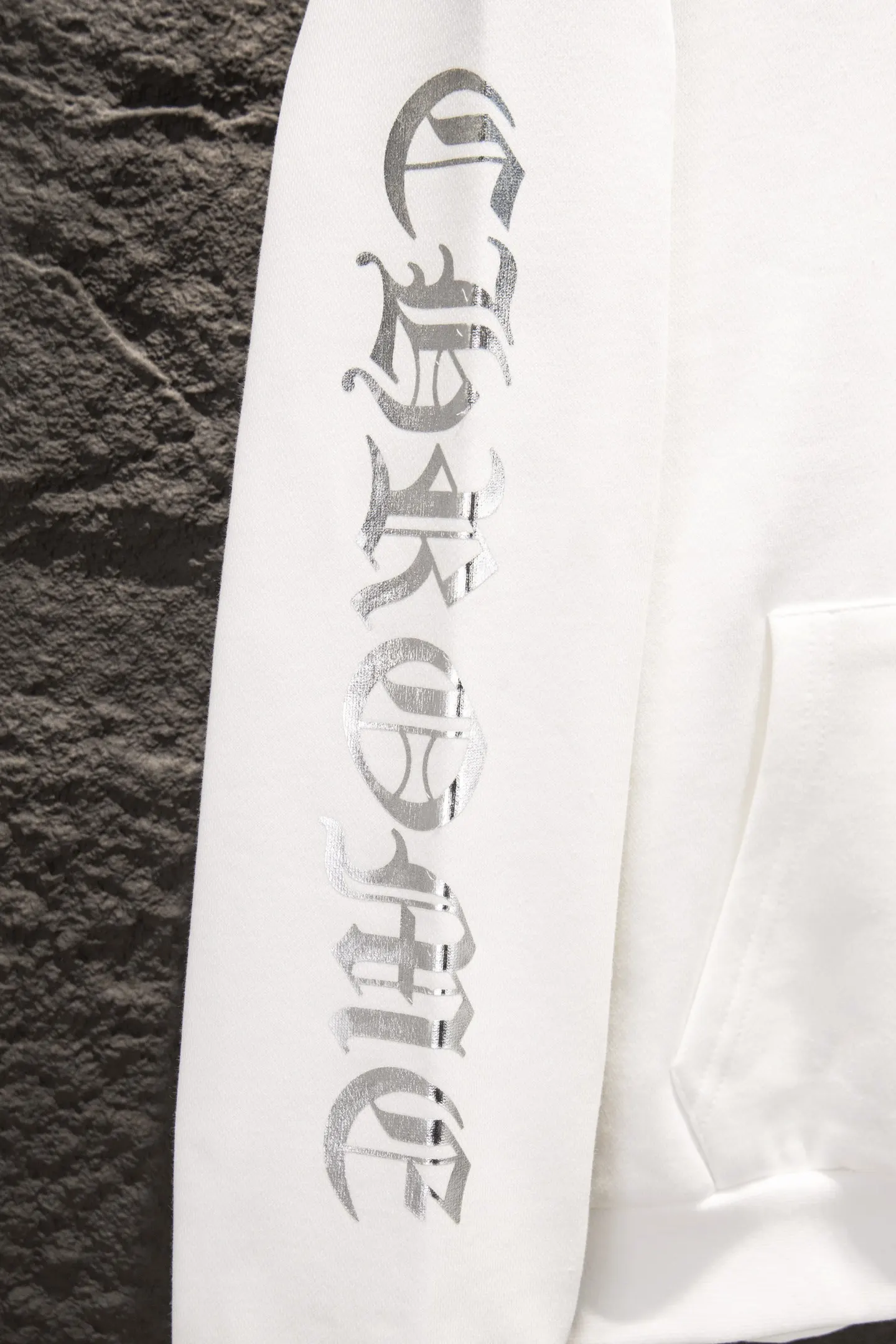 Logo Print Oversized Cotton Hoodie D20524218 — view 5