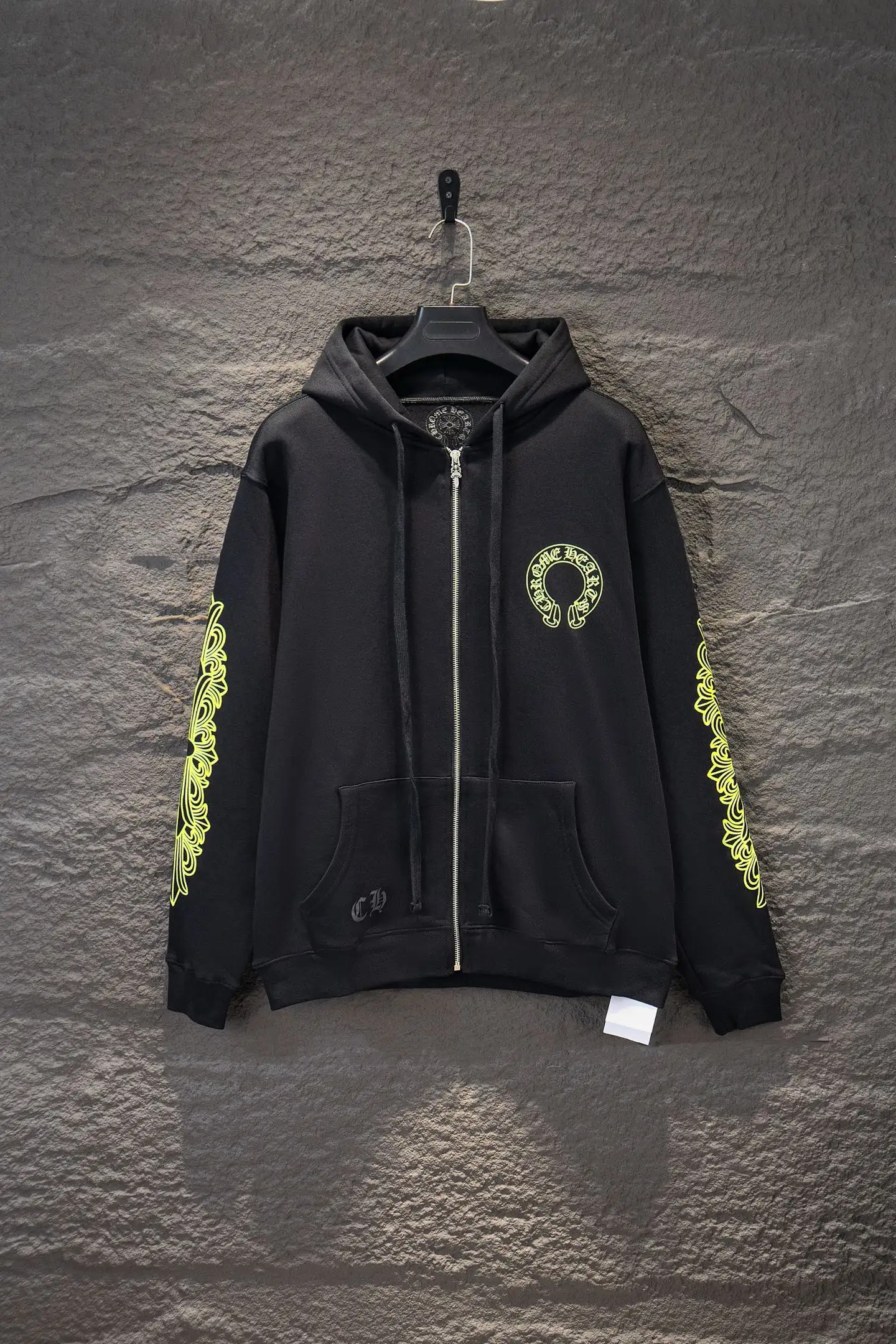 Logo-Print Cotton-Fleece Zip-Up Hoodie D22924245