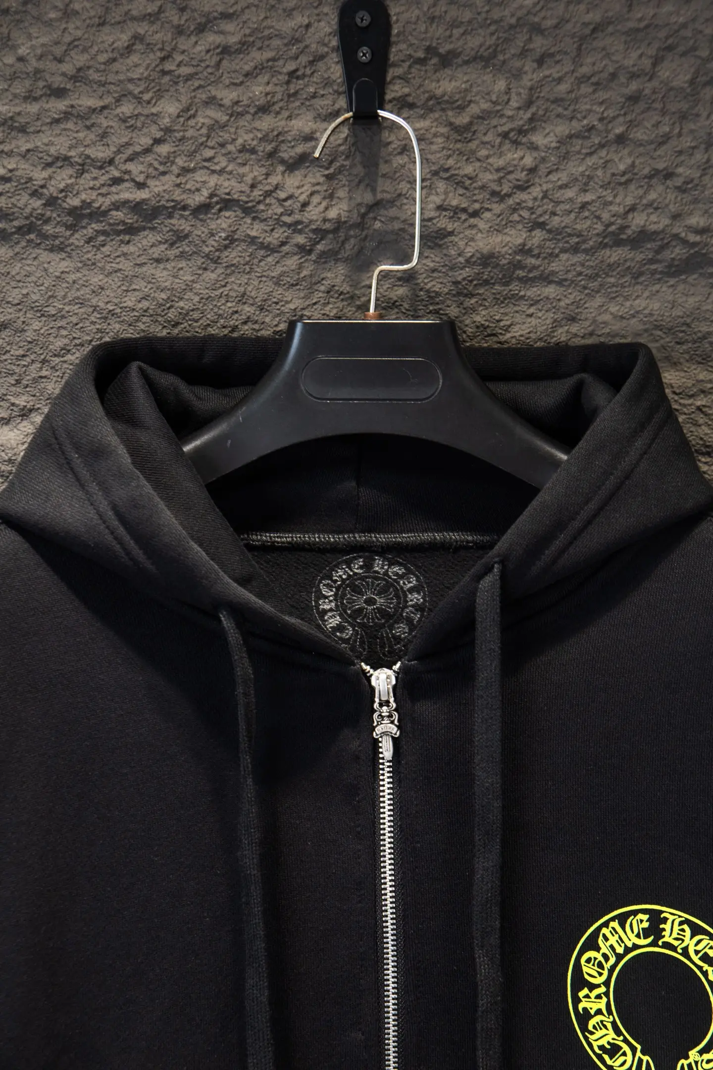 Logo-Print Cotton-Fleece Zip-Up Hoodie D22924245 — view 3