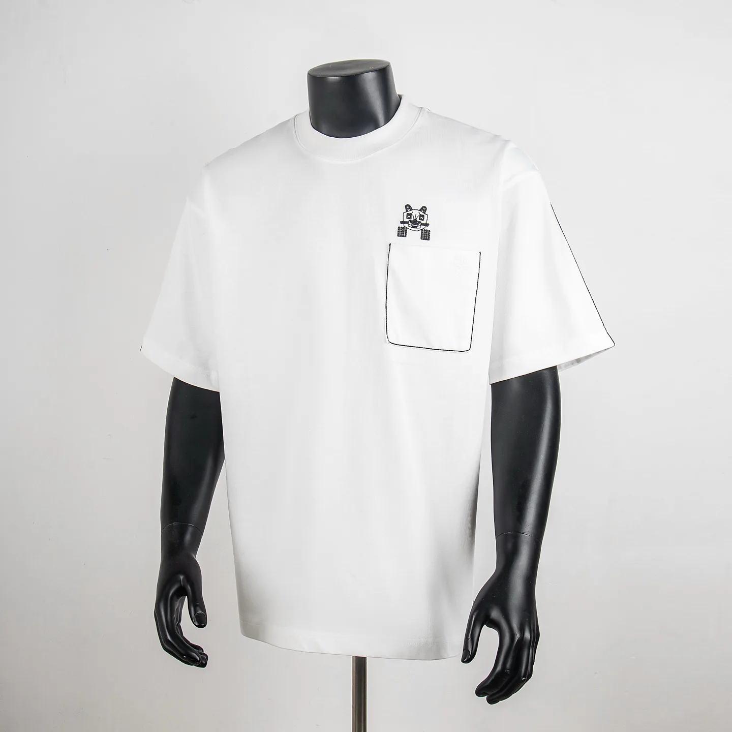 Embroidered Animal Pocket T-Shirt D11912734