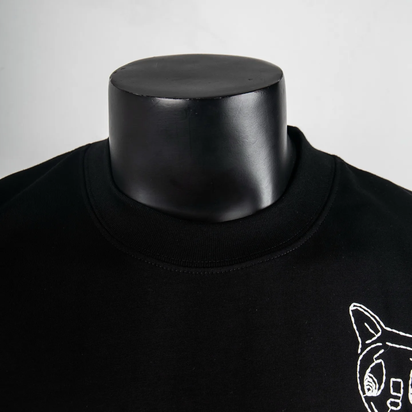 Cat Logo Embroidered Cotton T-Shirt D11912731 — view 3