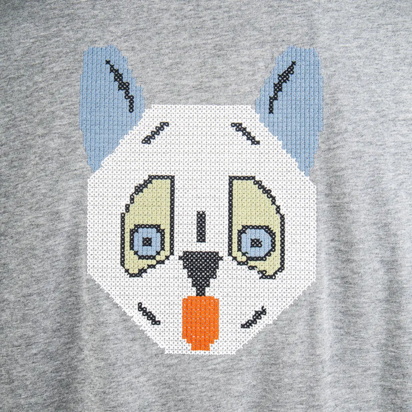 Louis Wain Cat Embroidery Cotton T-Shirt D11912728 — view 6