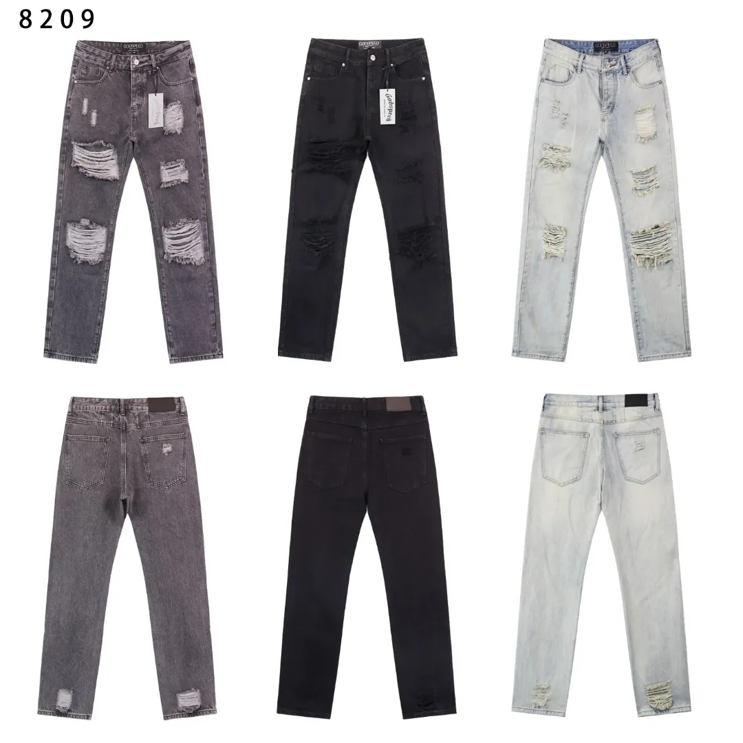 Godspeed Distressed Straight-Leg Jeans D11212264