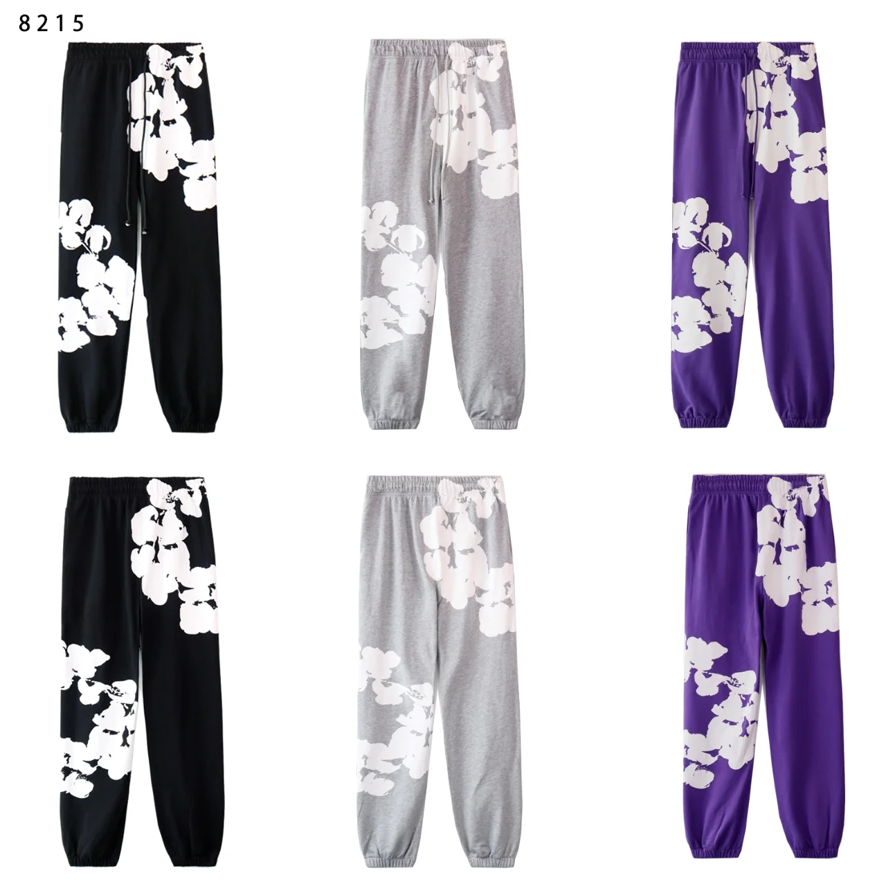 Cotton-Wreath Print Fleece Tracksuit D12212276 — view 8