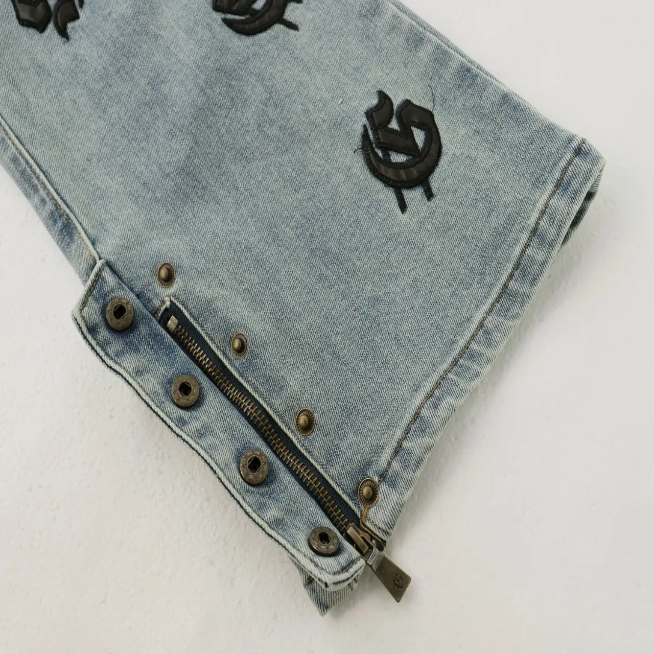 Godspeed Embroidered Flared Denim Jeans D14812262 — view 7