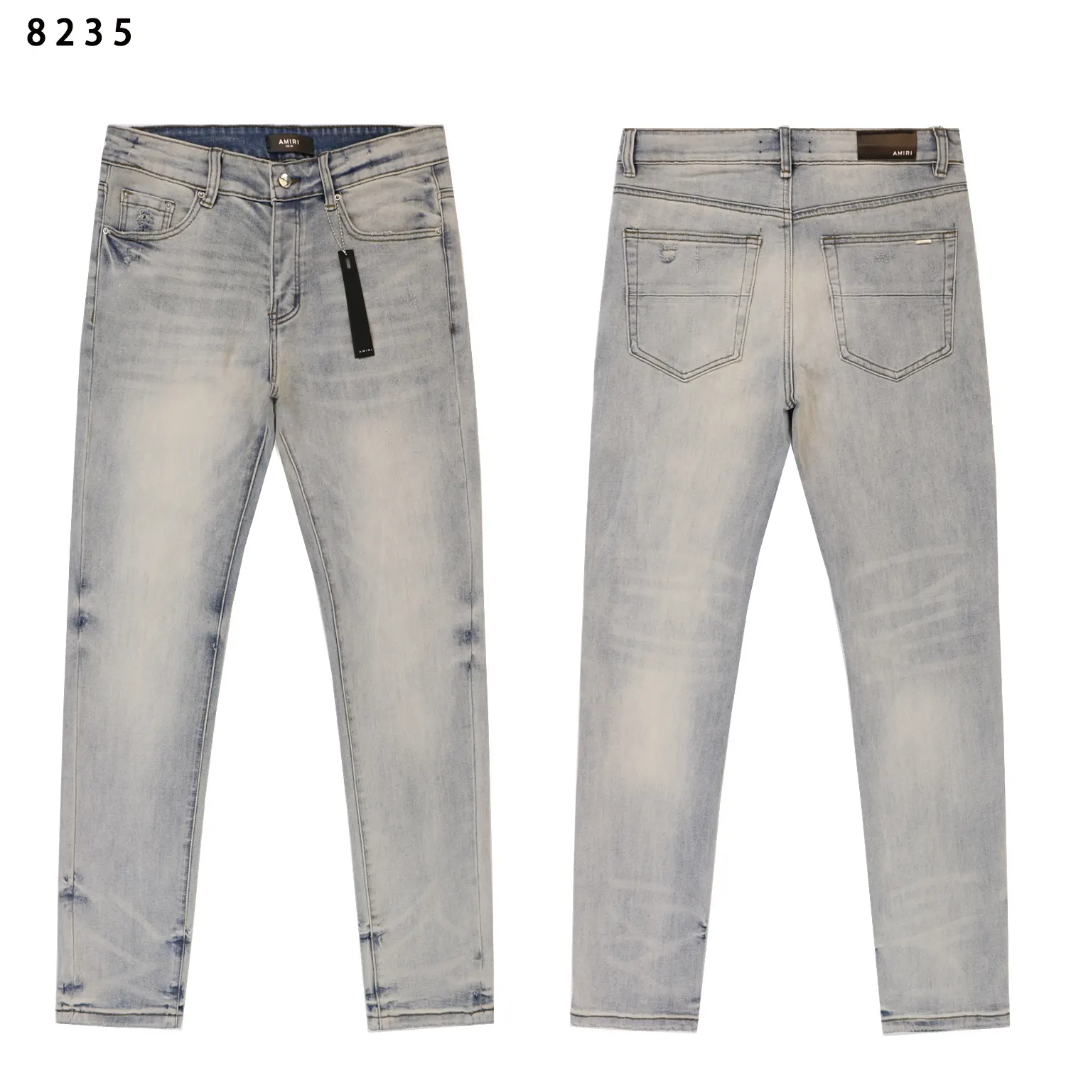 Distressed Slim-Fit Stretch Denim Jeans D12812217