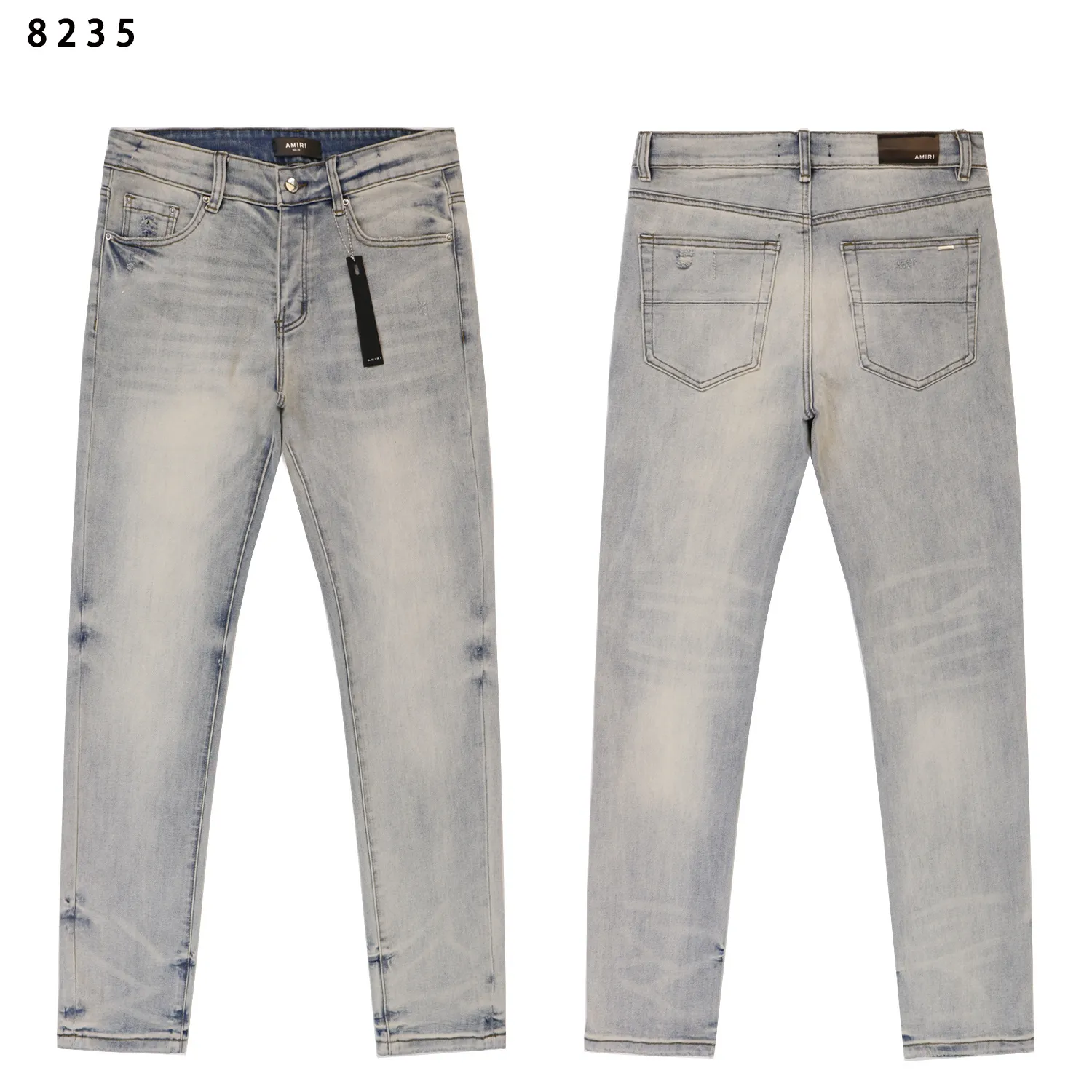 Distressed Slim-Fit Stretch Denim Jeans D12812217
