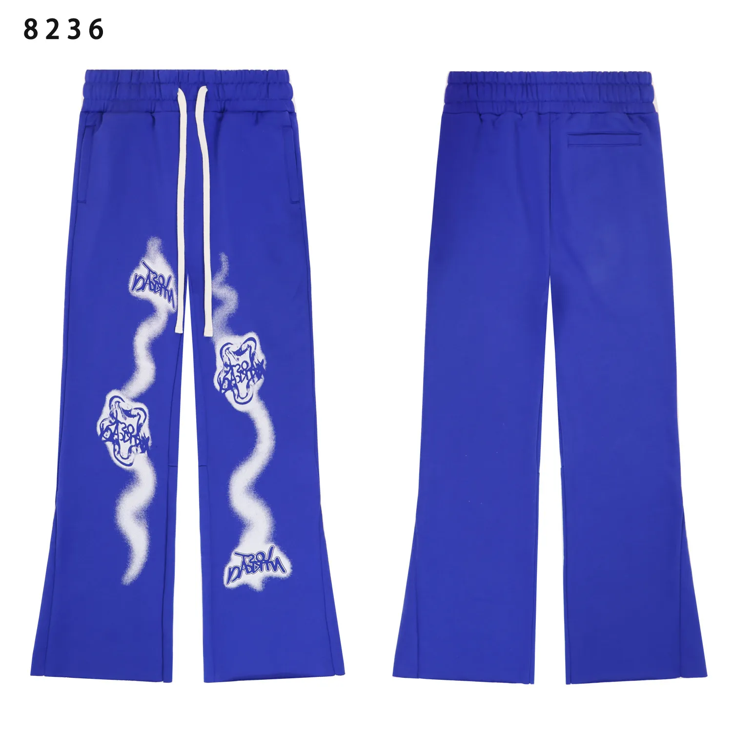 Graphic Print Flared Sweatpants D11812218 — view 2