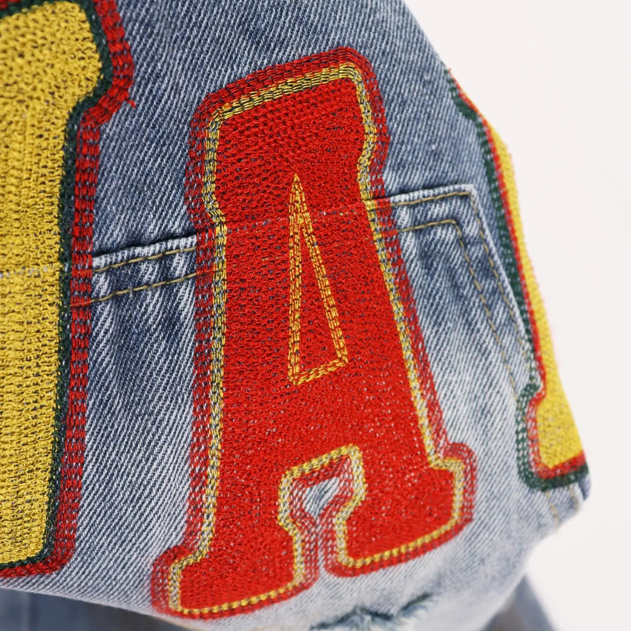 Embroidered Wide-Leg Carpenter Jeans D14812165 — view 4