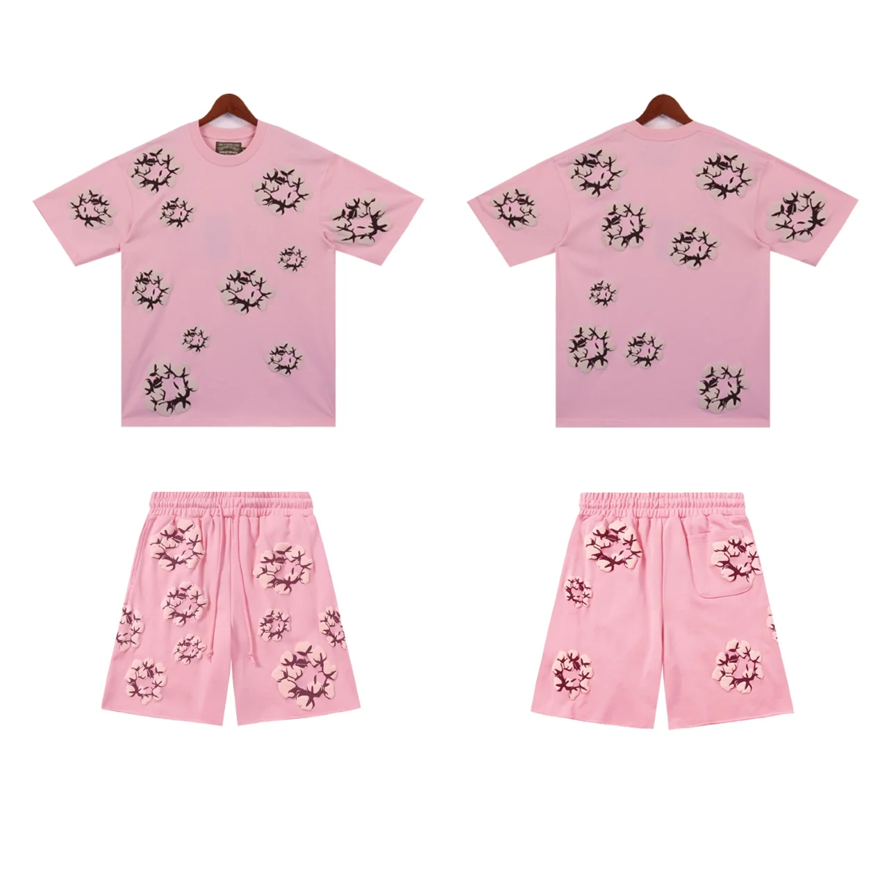 Cotton Wreath Print Sweat Shorts D9212284 — view 3