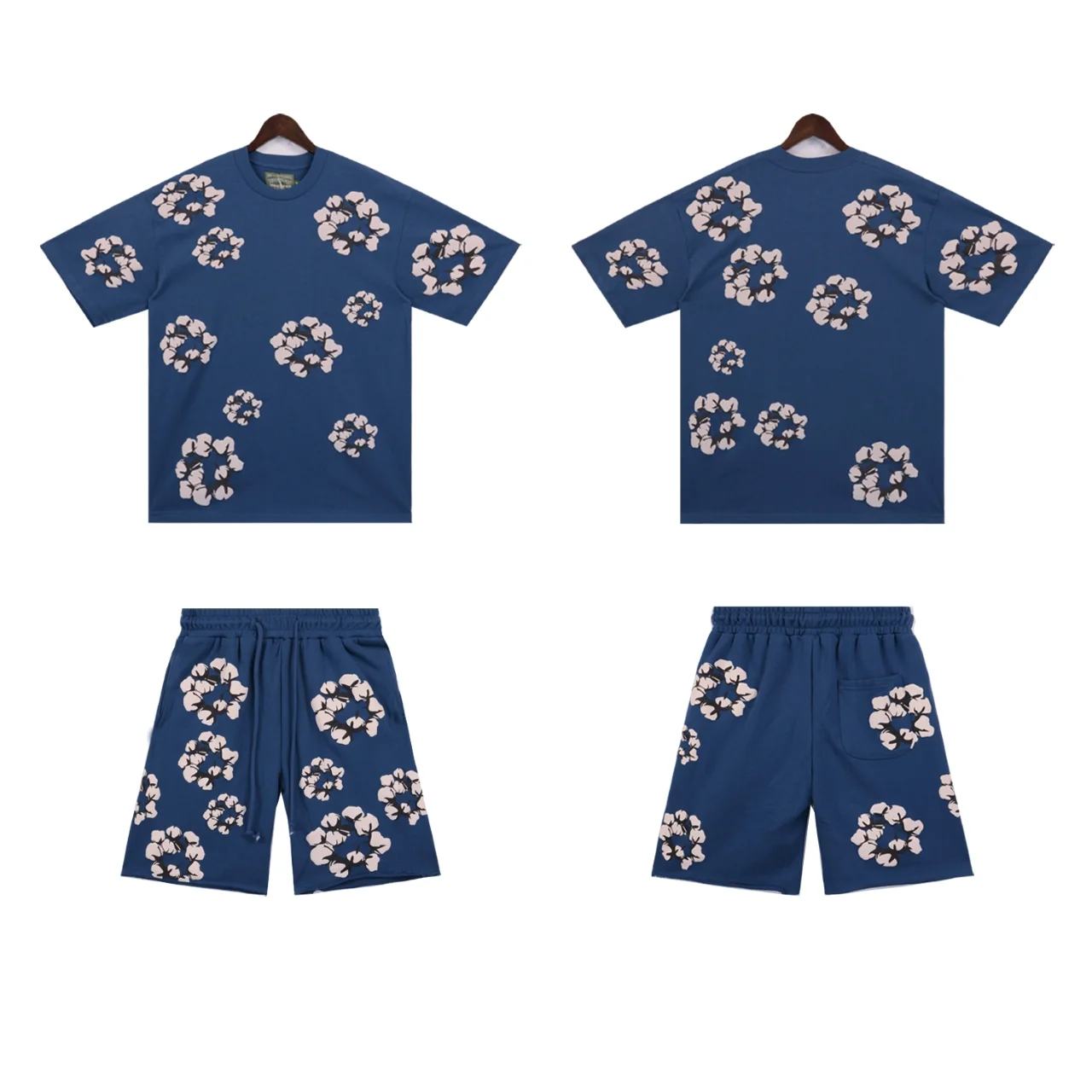 Cotton Wreath Print Sweat Shorts D9212284 — view 4
