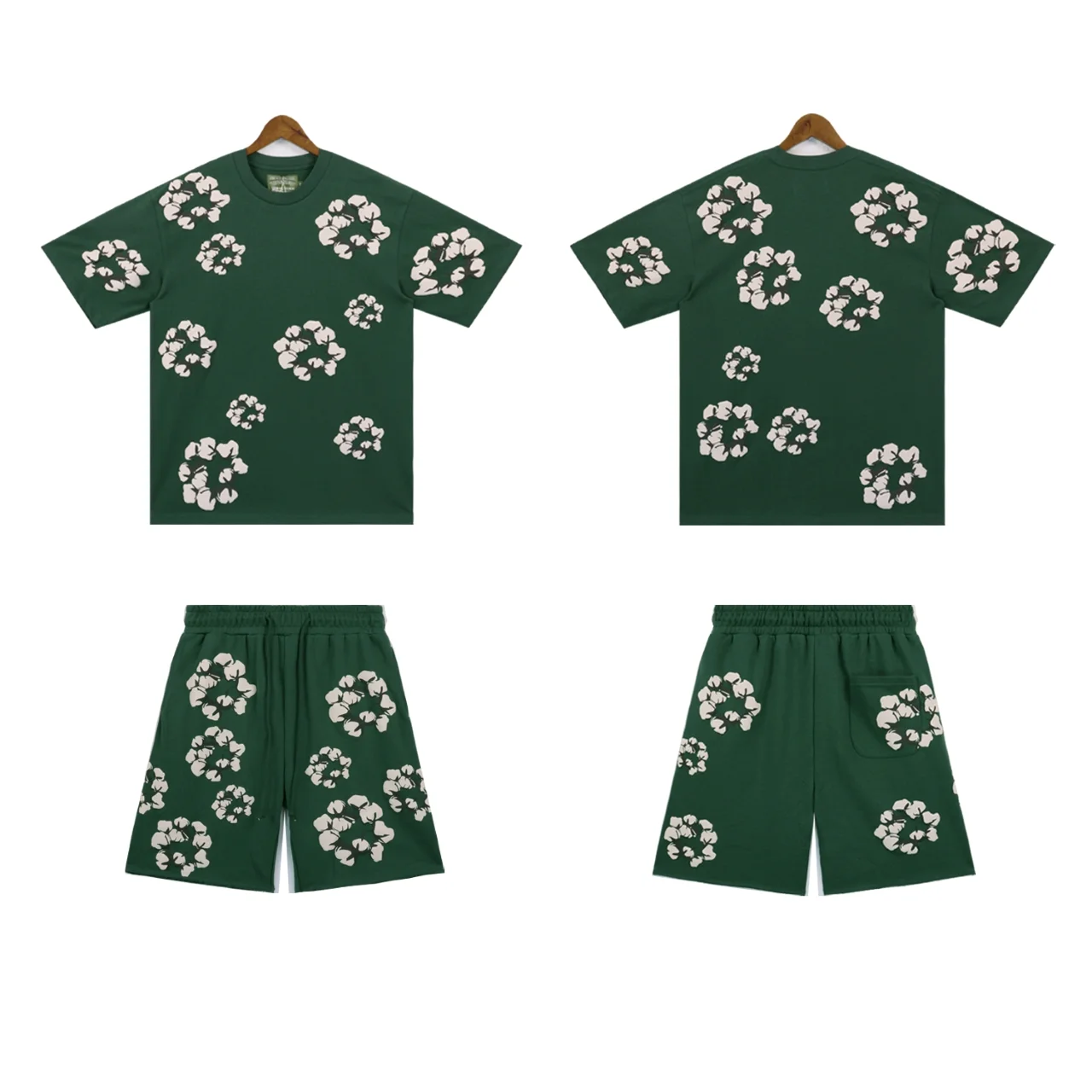 Cotton Wreath Print Sweat Shorts D9212284 — view 6