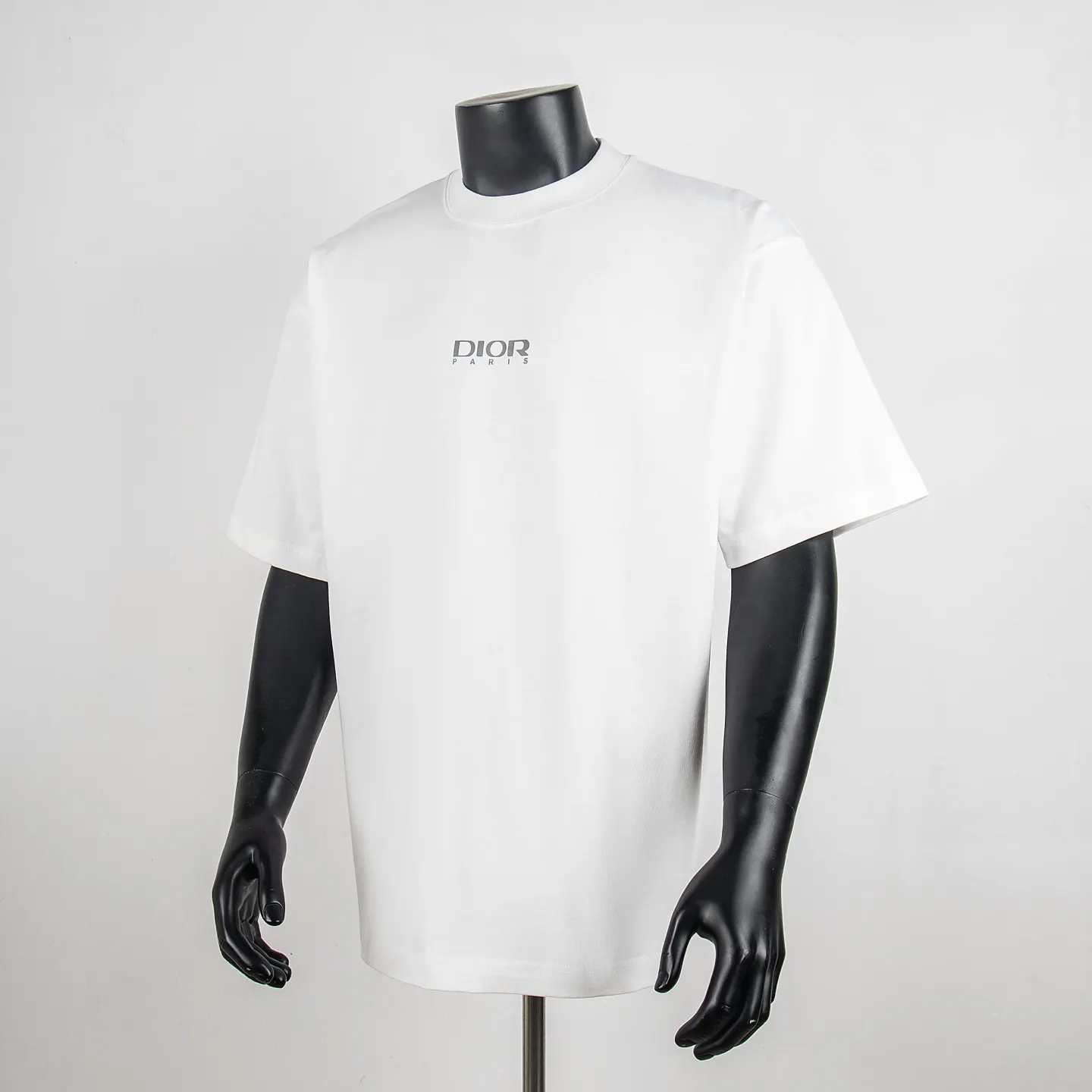 Reflective Logo Print Cotton T-Shirt D11512721