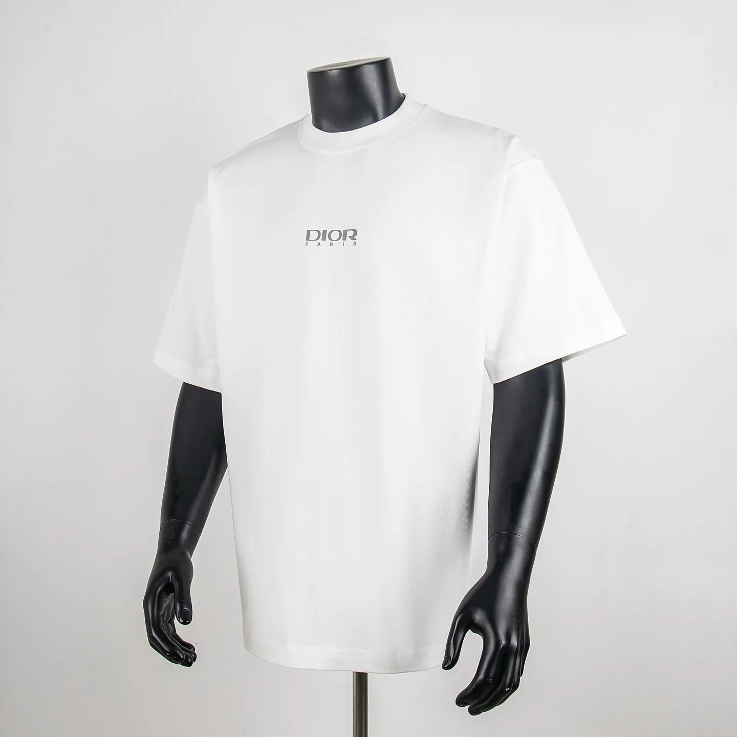 Reflective Logo Print Cotton T-Shirt D11512721